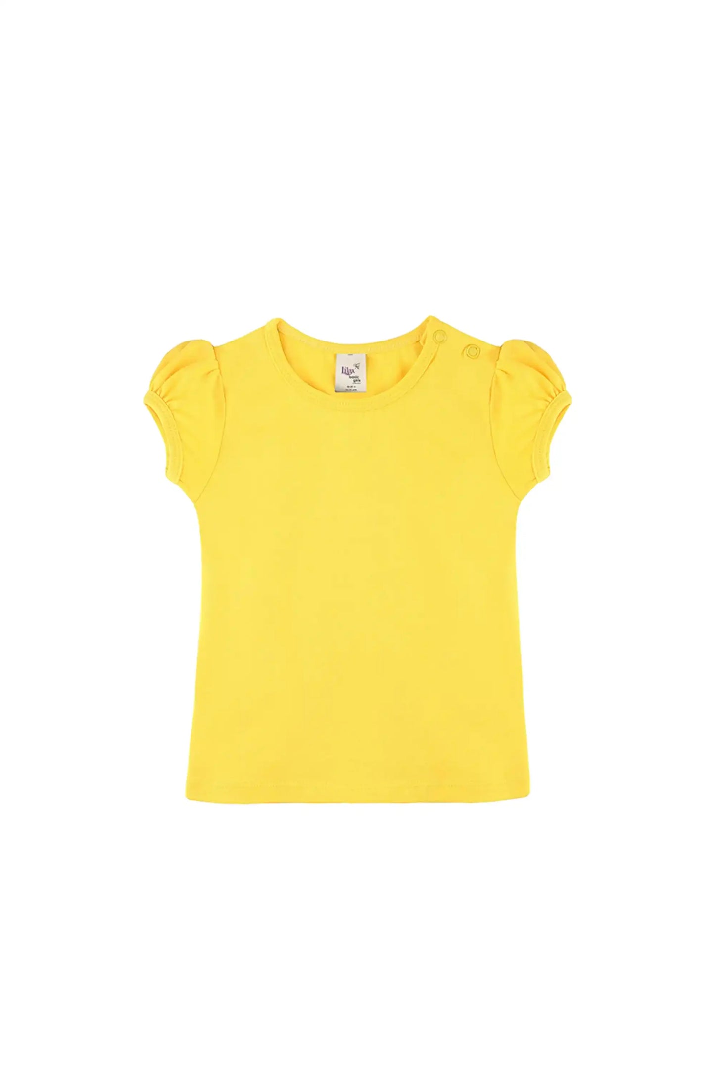 Baby Girls' Basic T-Shirt Short Sleeve Crewneck Tee