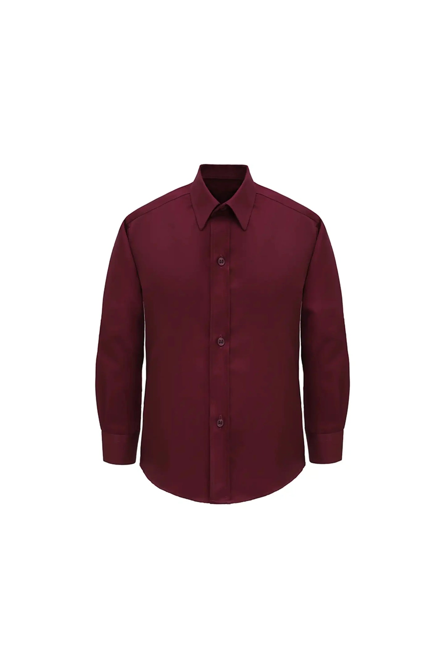 Boys' Button Down Shirt Solid Long Sleeve Dress Shirt
