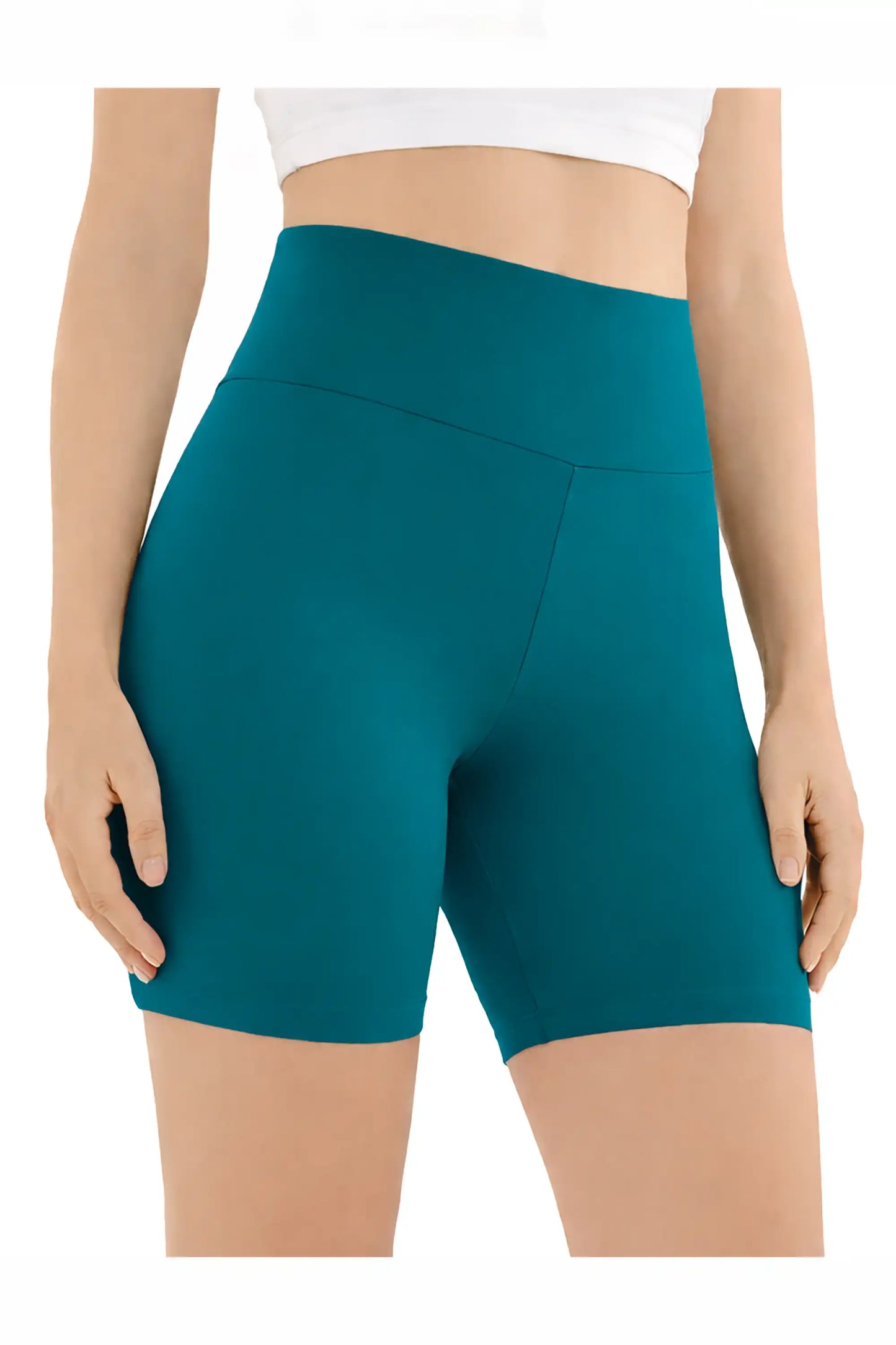 Girls High Waist Biker Shorts — Premium Soft 4-Way Stretch Yoga & Dance Athletic Shorts