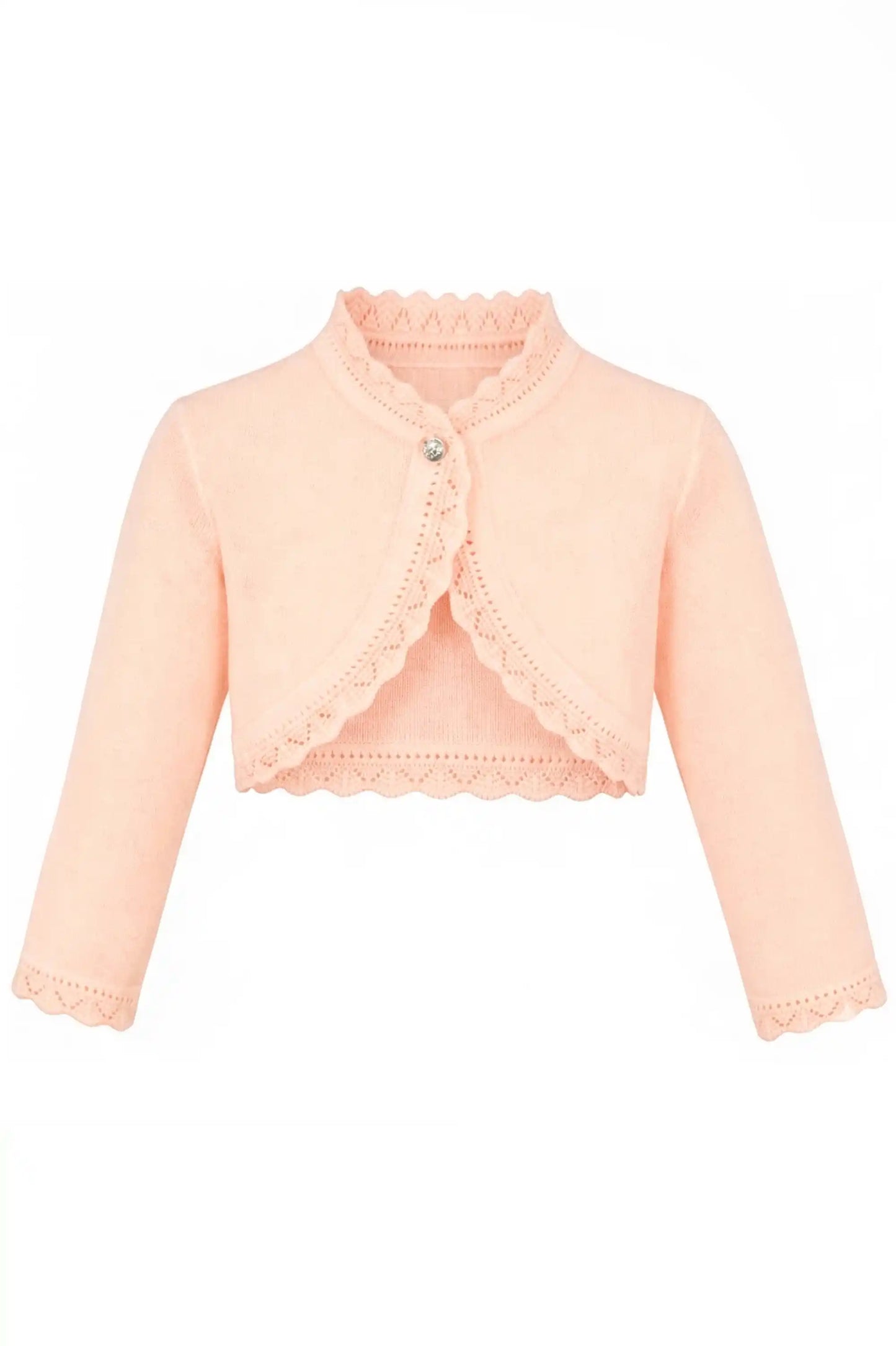 Baby Knit Button Detailed Bolero Cardigan