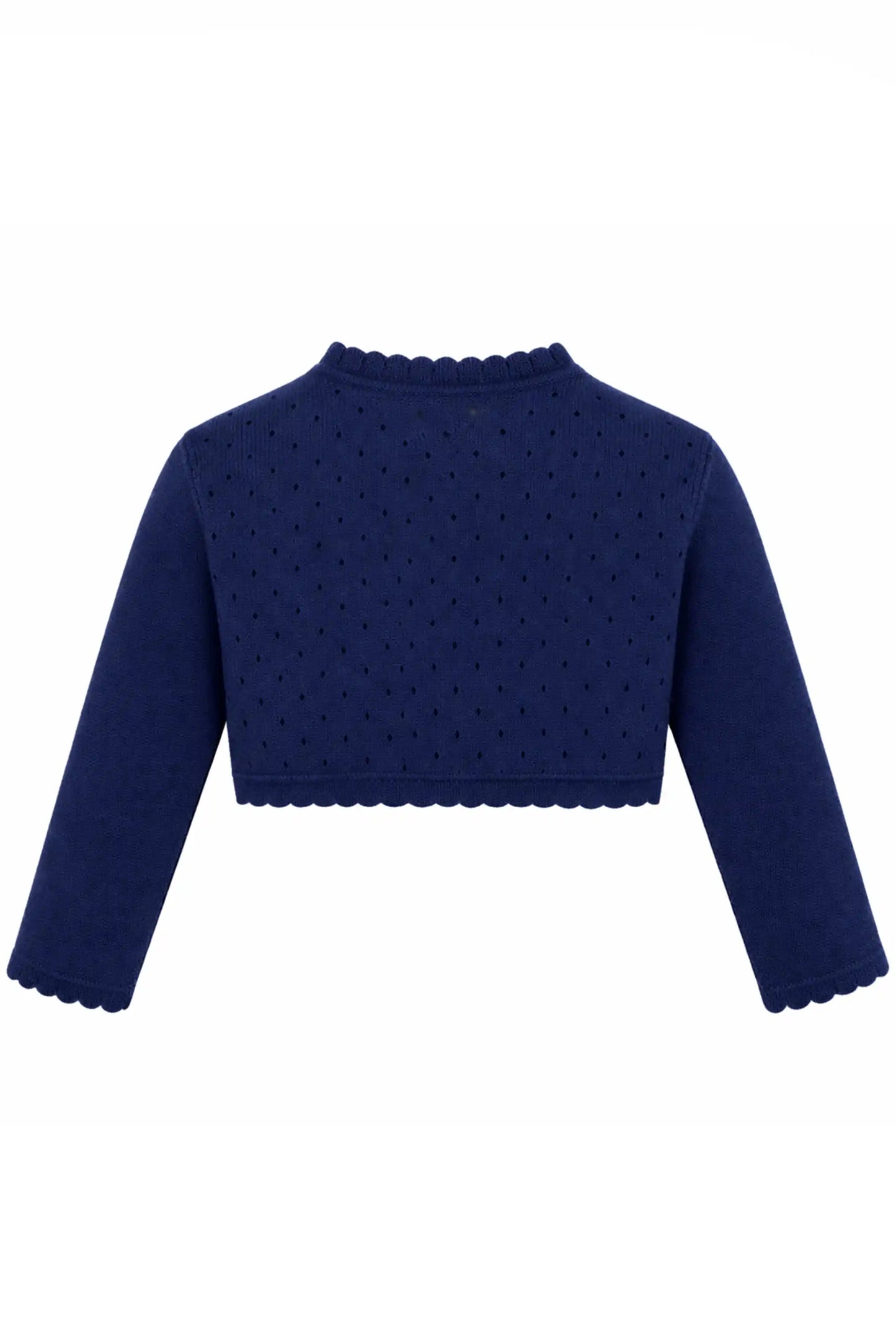 Baby Girls' Long Sleeve Knit One Button Closure Bolero Shrug