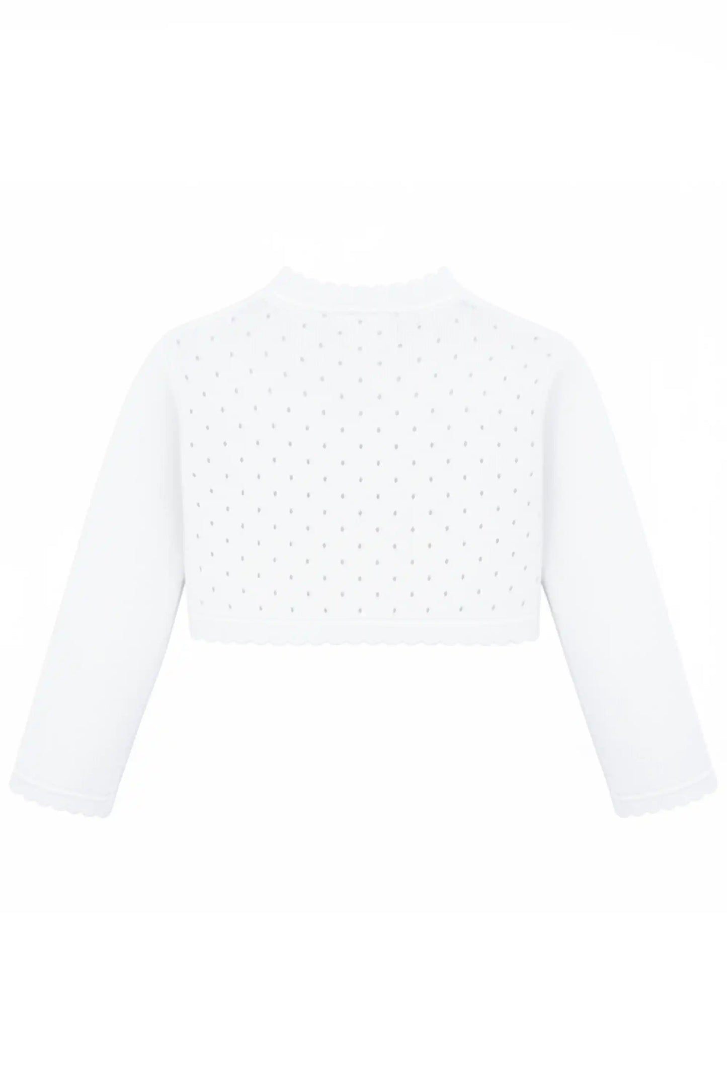 Baby Girls' Long Sleeve Knit One Button Closure Bolero Shrug
