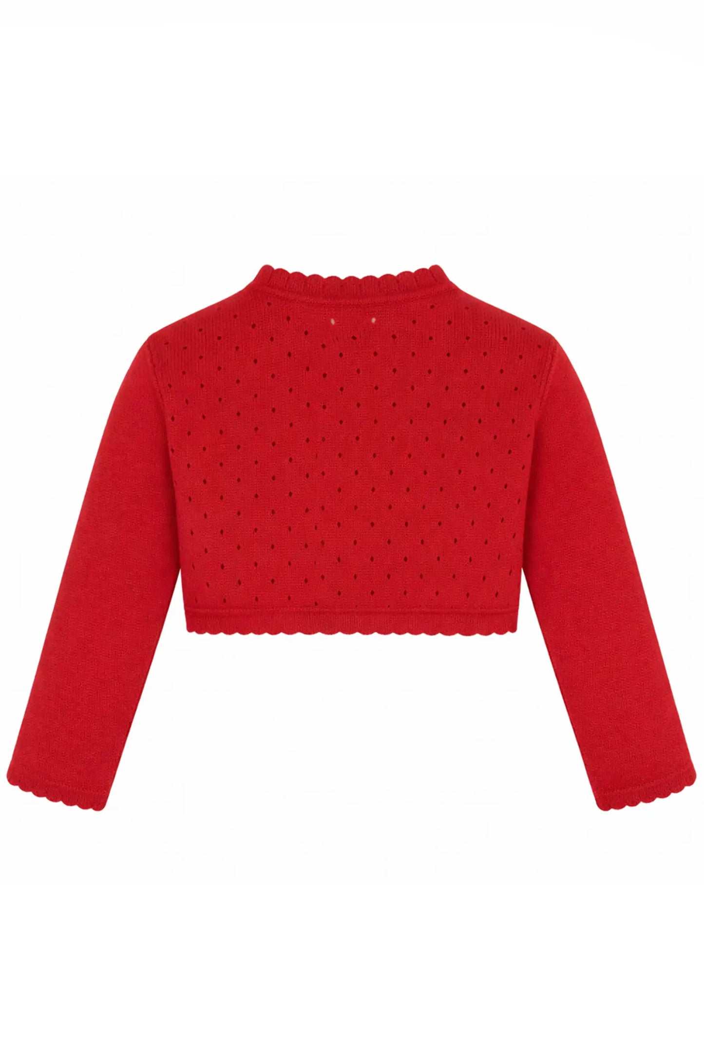 Baby Girls' Long Sleeve Knit One Button Closure Bolero Shrug