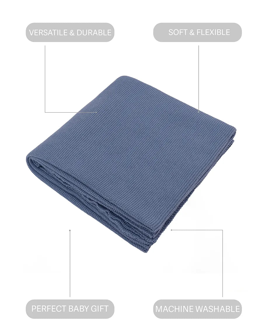 Baby Girl Cotton Knit Receiving Blanket