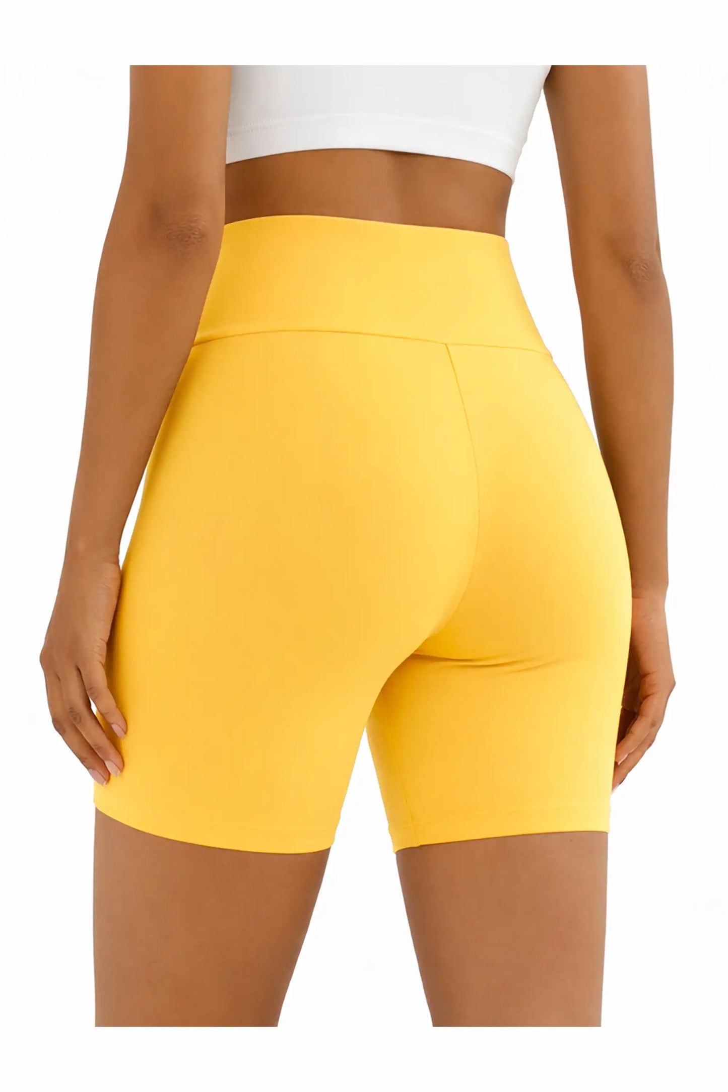 Girls High Waist Biker Shorts — Premium Soft 4-Way Stretch Yoga & Dance Athletic Shorts