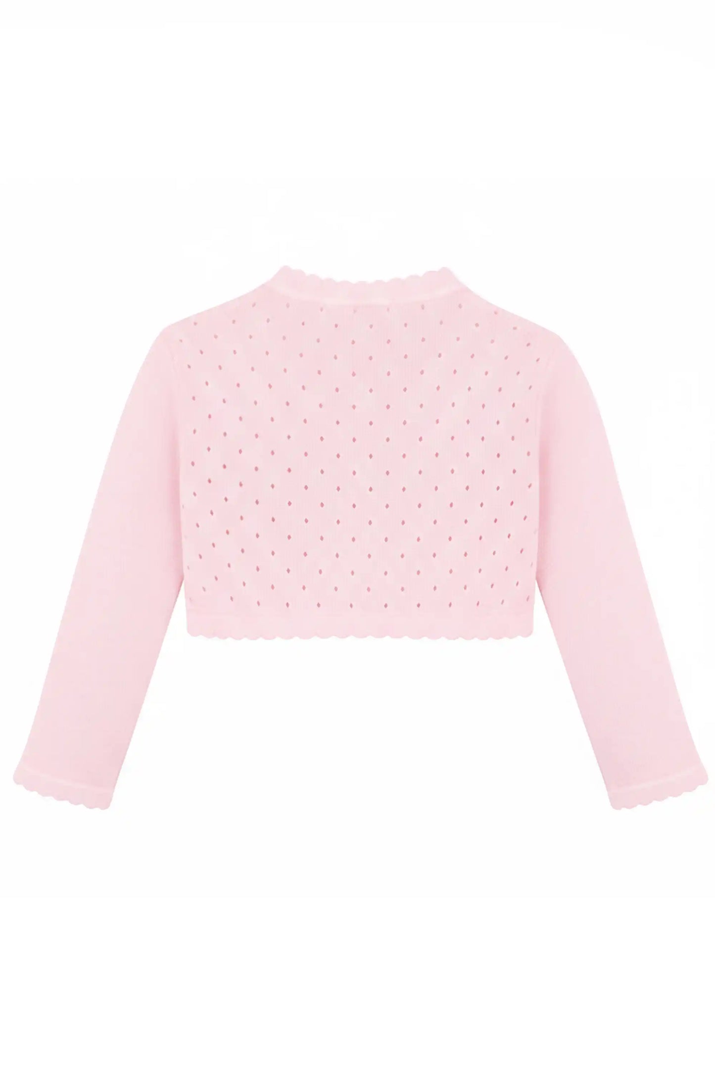Baby Girls' Long Sleeve Knit One Button Closure Bolero Shrug