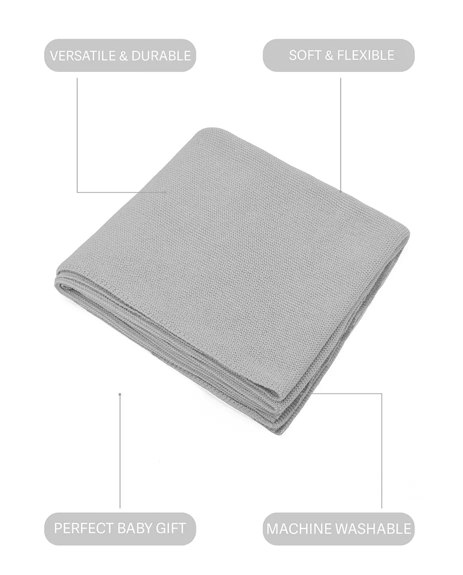Baby Girl Cotton Knit Receiving Blanket