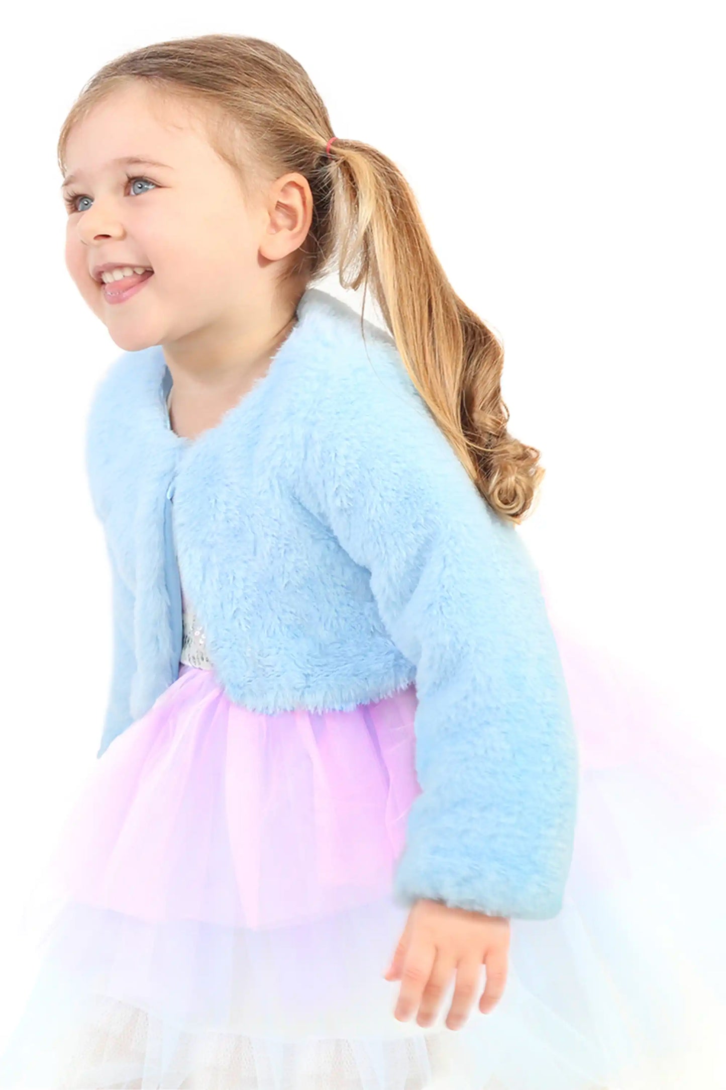 Girls' Bolero Cozy Faux Fur Jacket Shrug