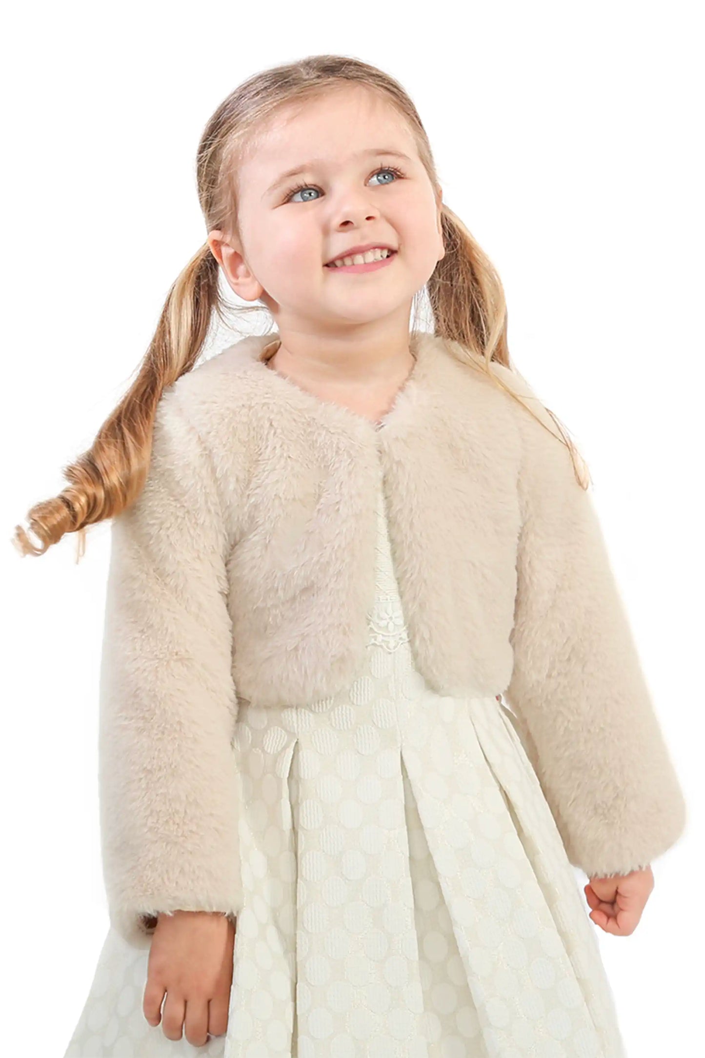 Girls' Bolero Cozy Faux Fur Jacket Shrug