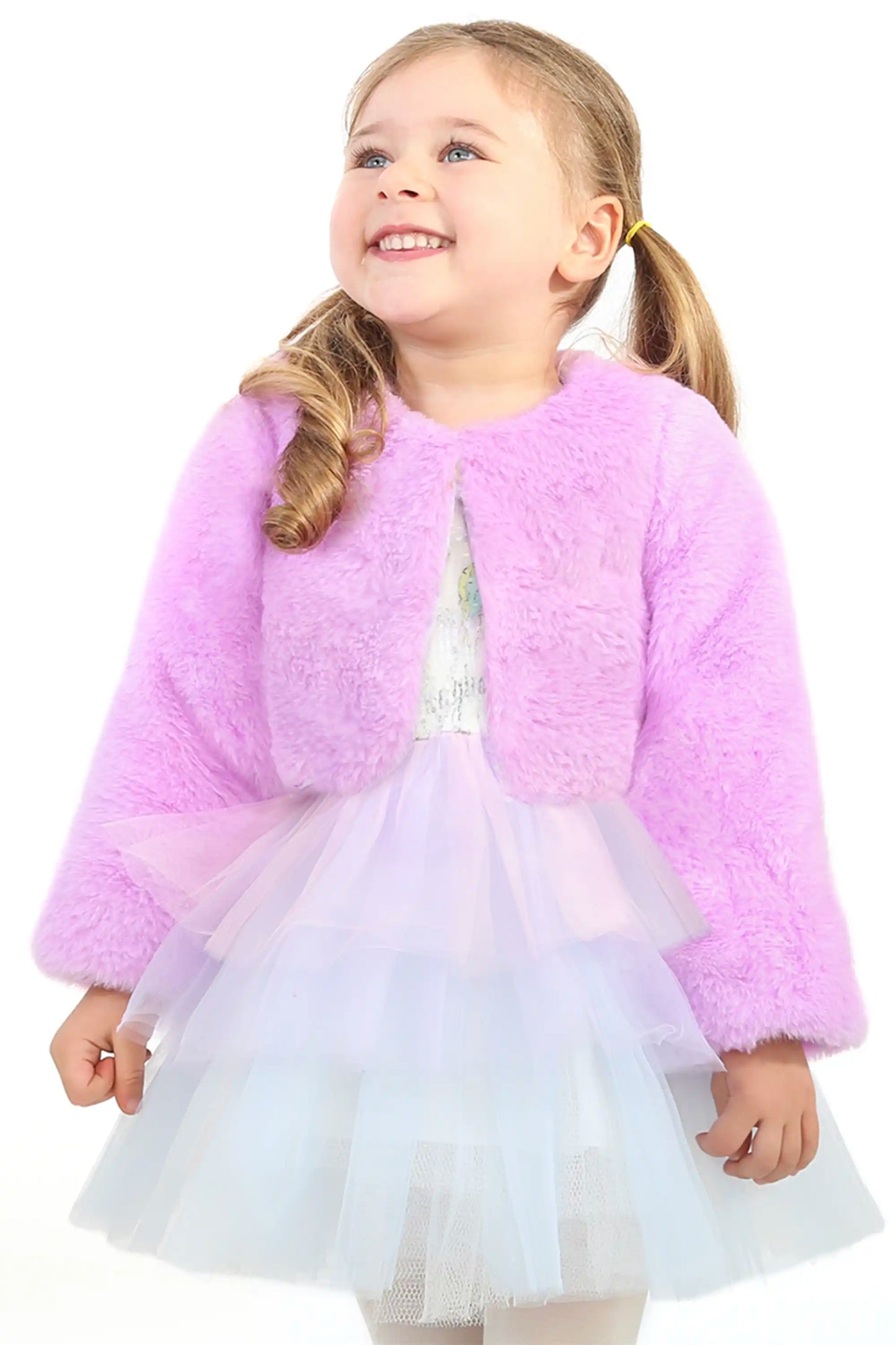 Girls' Bolero Cozy Faux Fur Jacket Shrug