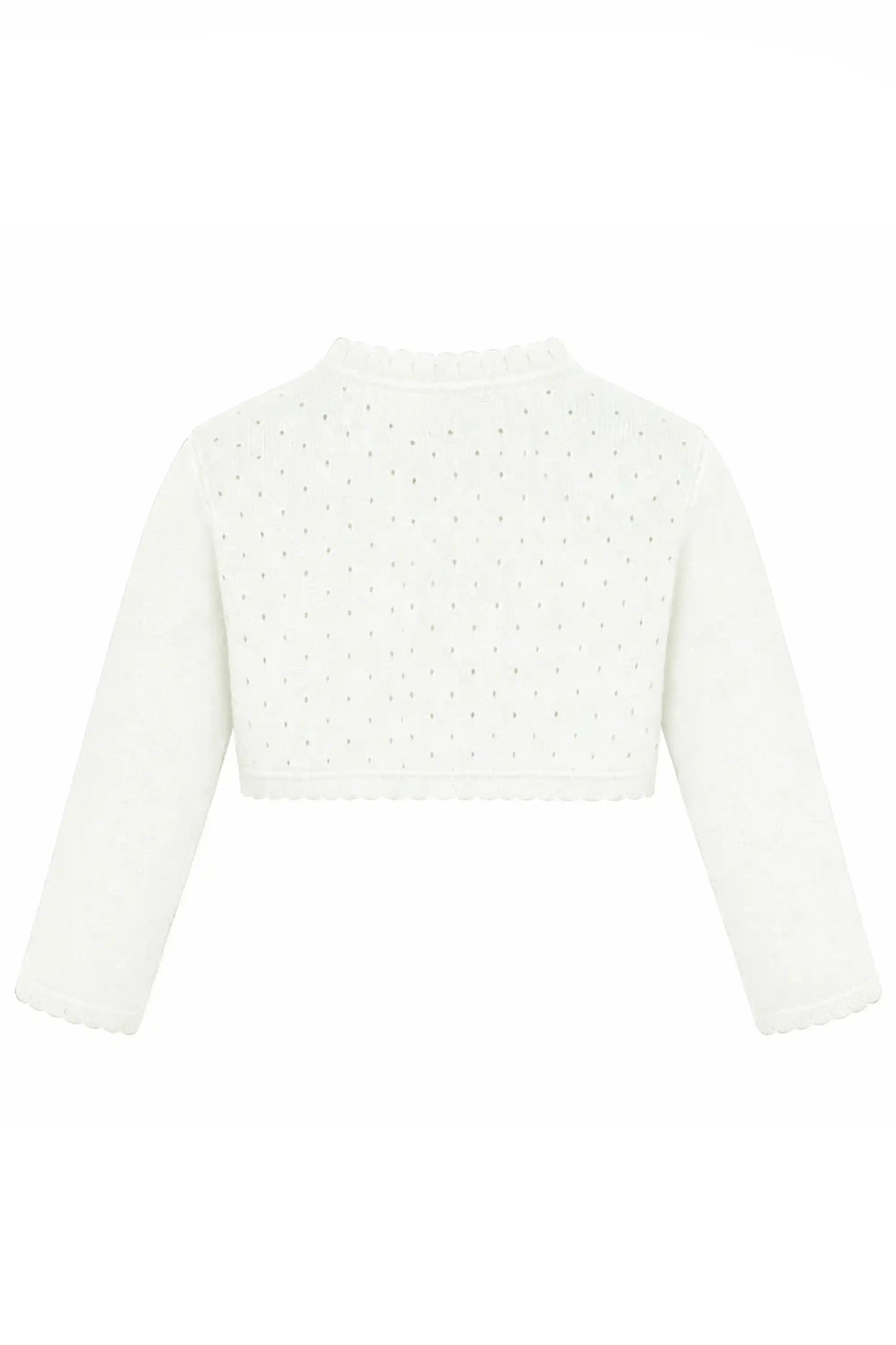 Baby Girls' Long Sleeve Knit One Button Closure Bolero Shrug