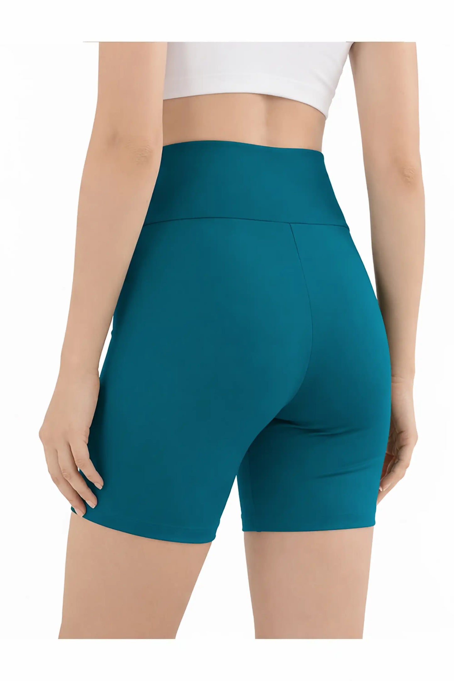 Girls High Waist Biker Shorts — Premium Soft 4-Way Stretch Yoga & Dance Athletic Shorts
