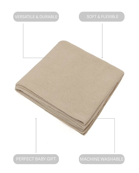 Baby Girl Cotton Knit Receiving Blanket