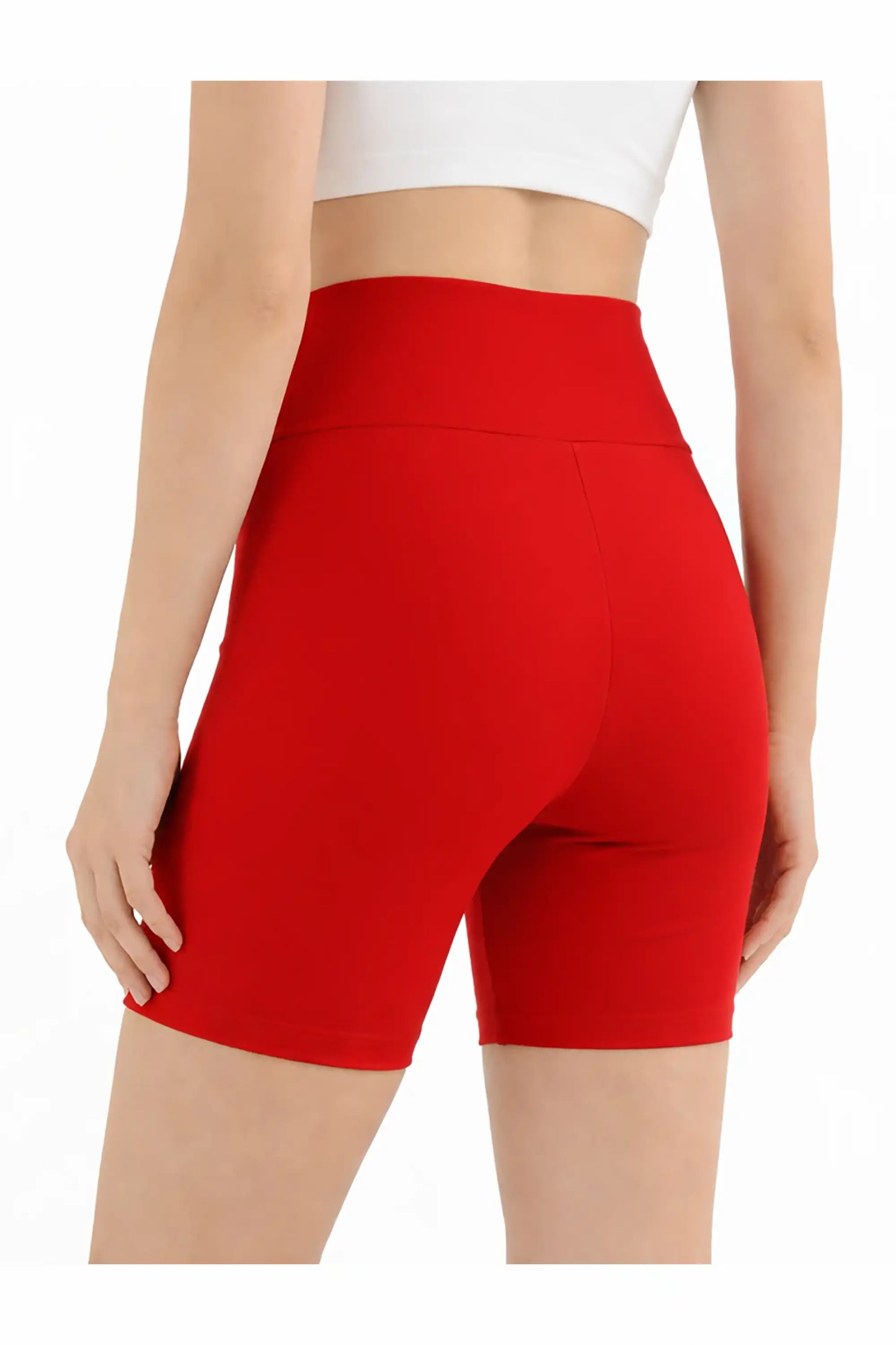 Girls High Waist Biker Shorts — Premium Soft 4-Way Stretch Yoga & Dance Athletic Shorts