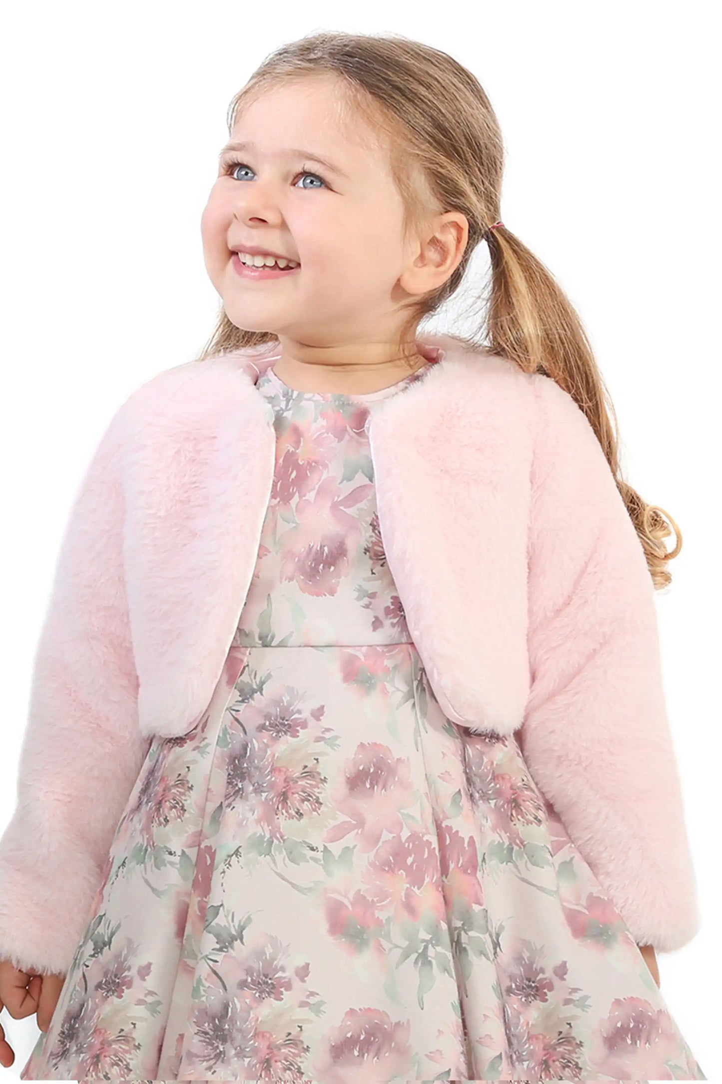 Girls' Bolero Cozy Faux Fur Jacket Shrug