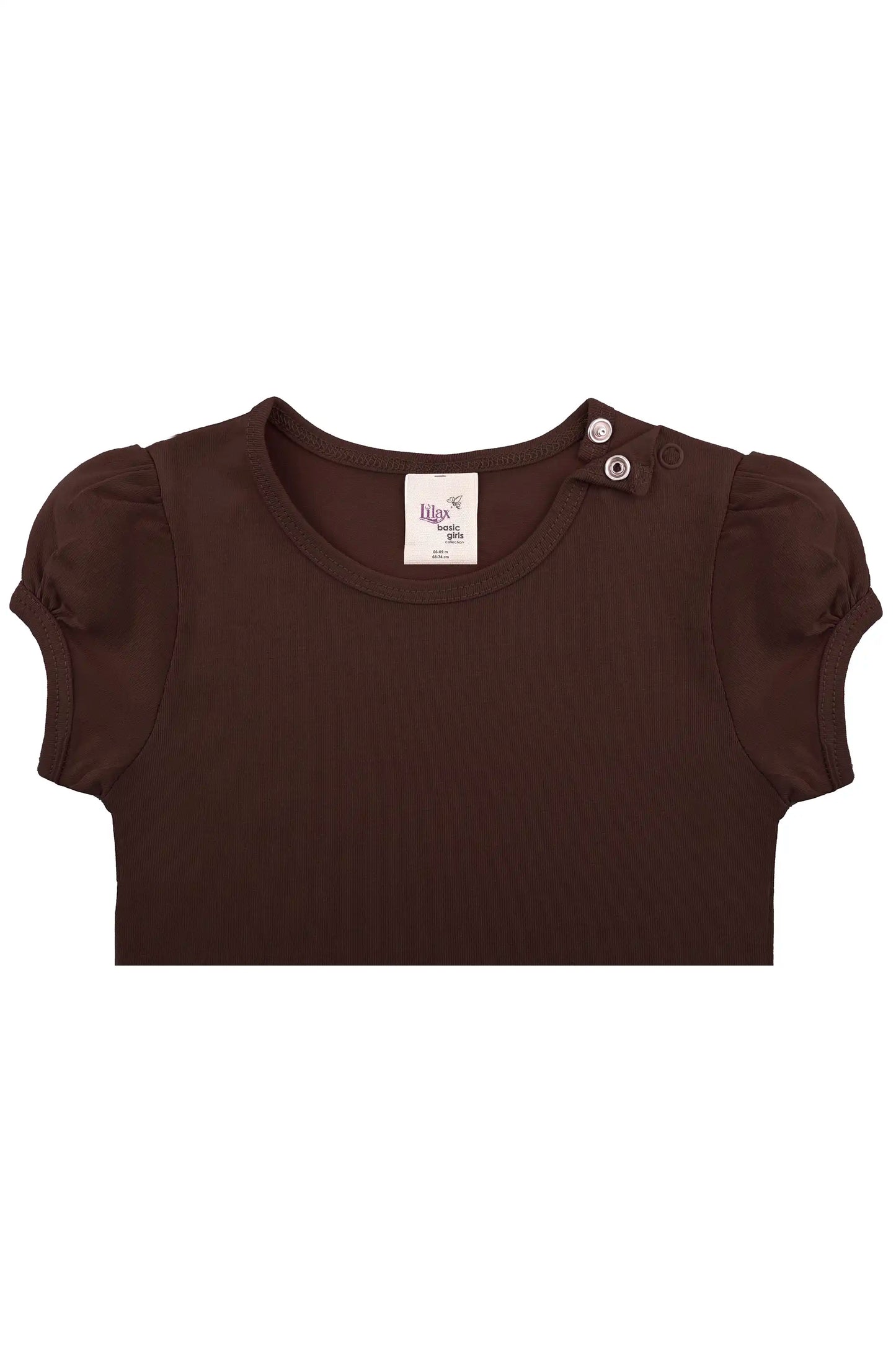 Baby Girls' Basic T-Shirt Short Sleeve Crewneck Tee