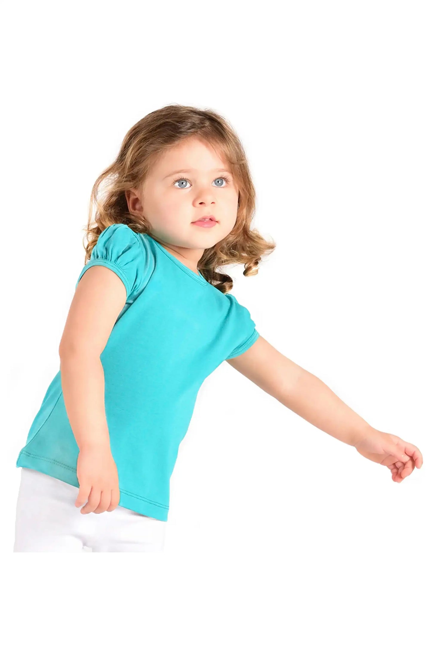 Baby Girls' Basic T-Shirt Short Sleeve Crewneck Tee