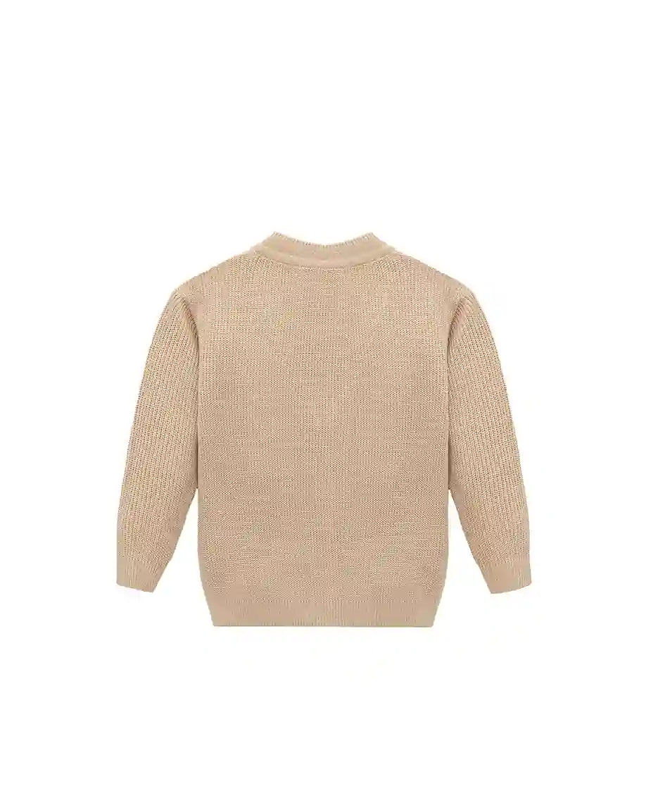 Little Boys Basic Long Sleeve V-Neck Classic Knit Cardigan Sweater