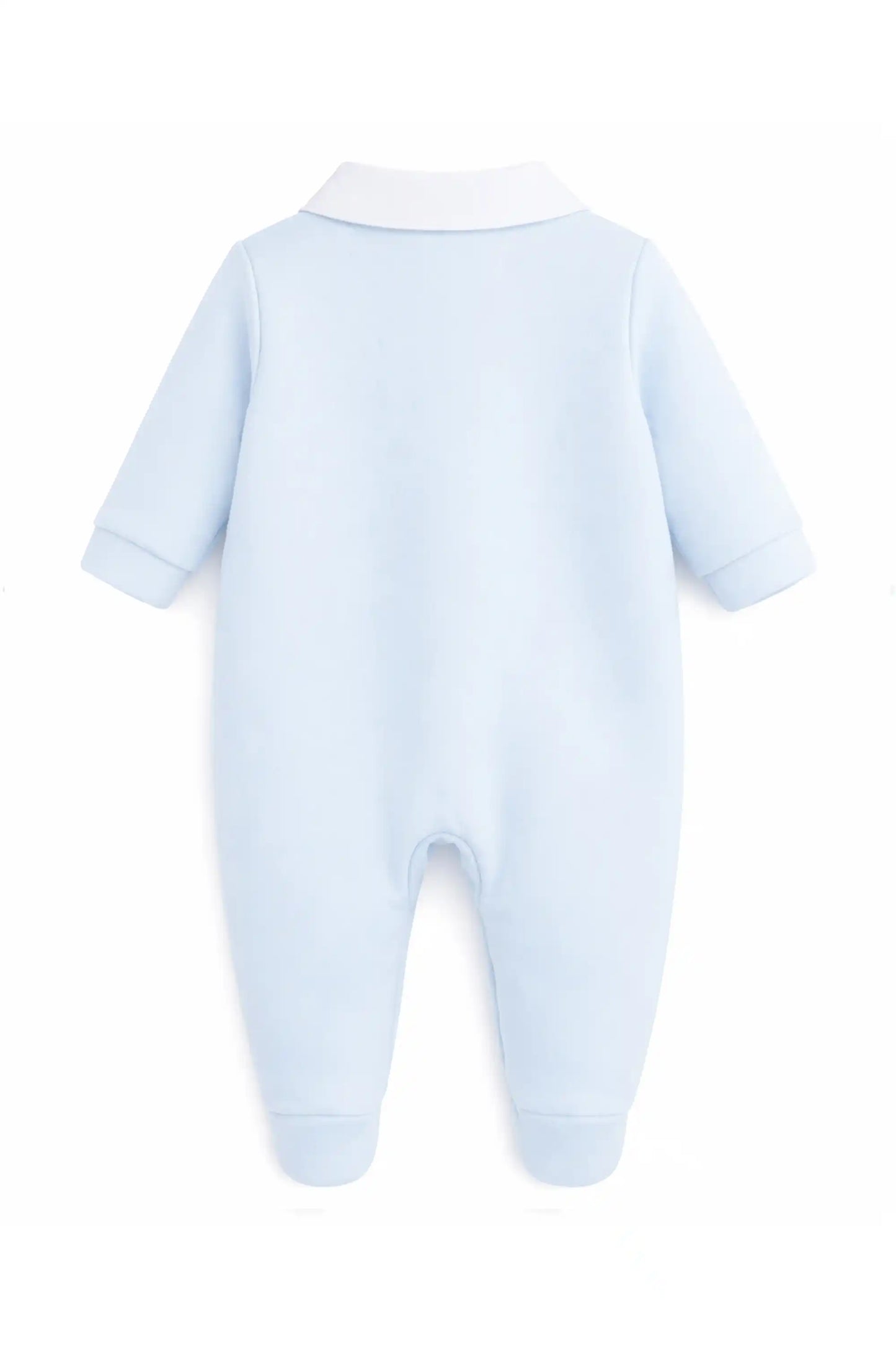 Baby Boy Tuxedo Romper Suit | Bow Tie & Necktie | 100% Cotton Footed Coverall