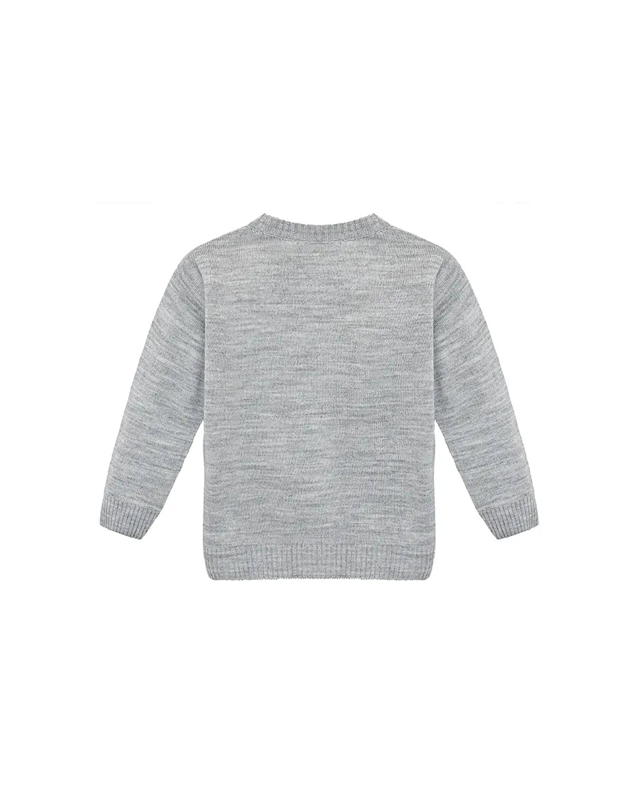 V-Neck Cardigan Sweater for Boys - Featuring Button Closure, Toddler to Youth