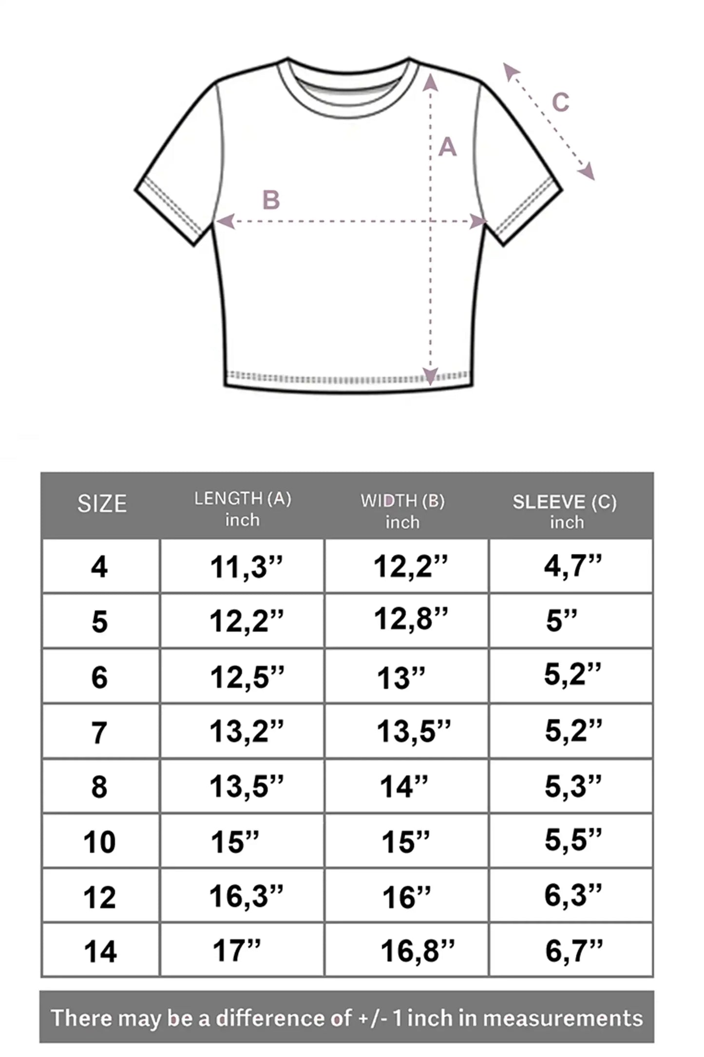 Girls Short Sleeve Crewneck Crop Top Tee