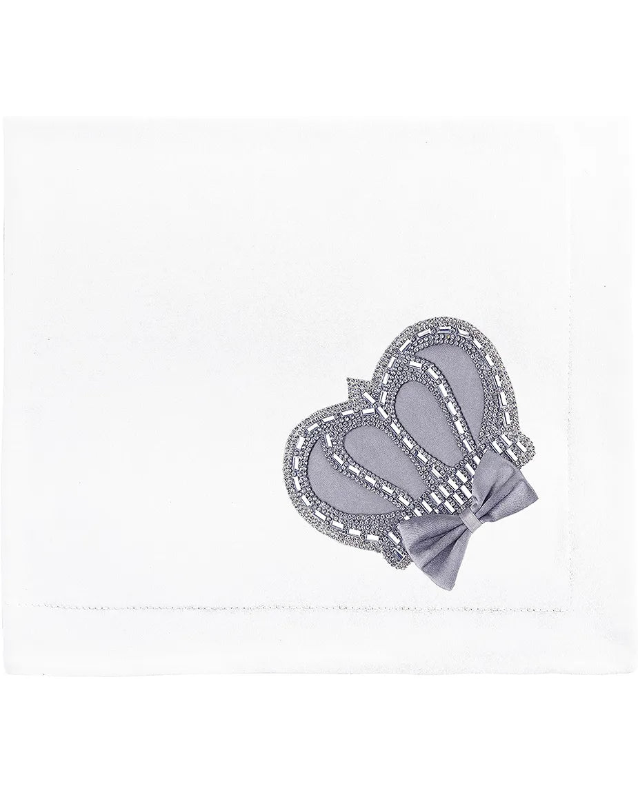 Soft Cotton Swaddle Receiving Blanket for Newborn Baby Boy's Crown Jewels 34 X 30