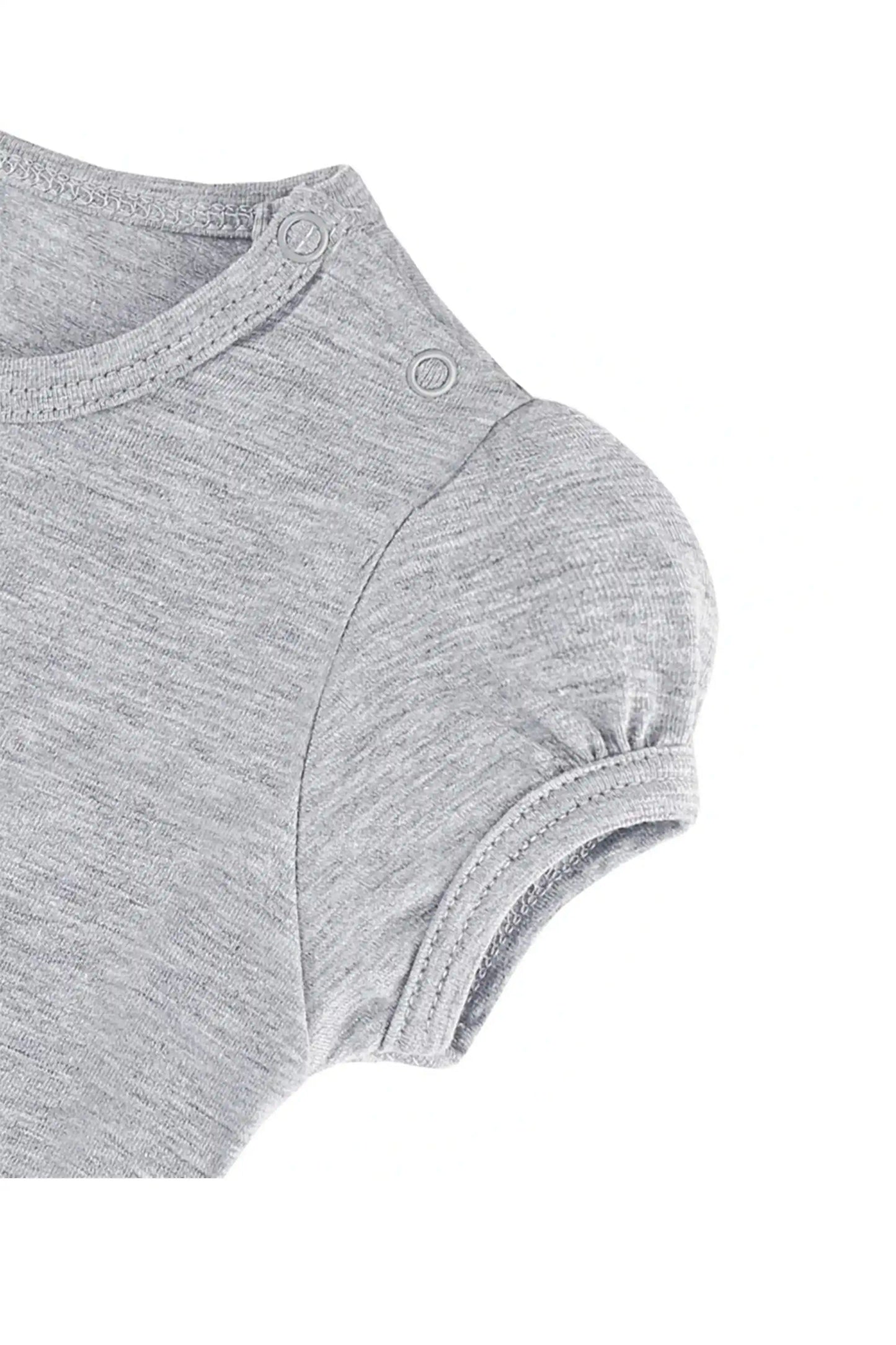 Baby Girls' Basic T-Shirt Short Sleeve Crewneck Tee