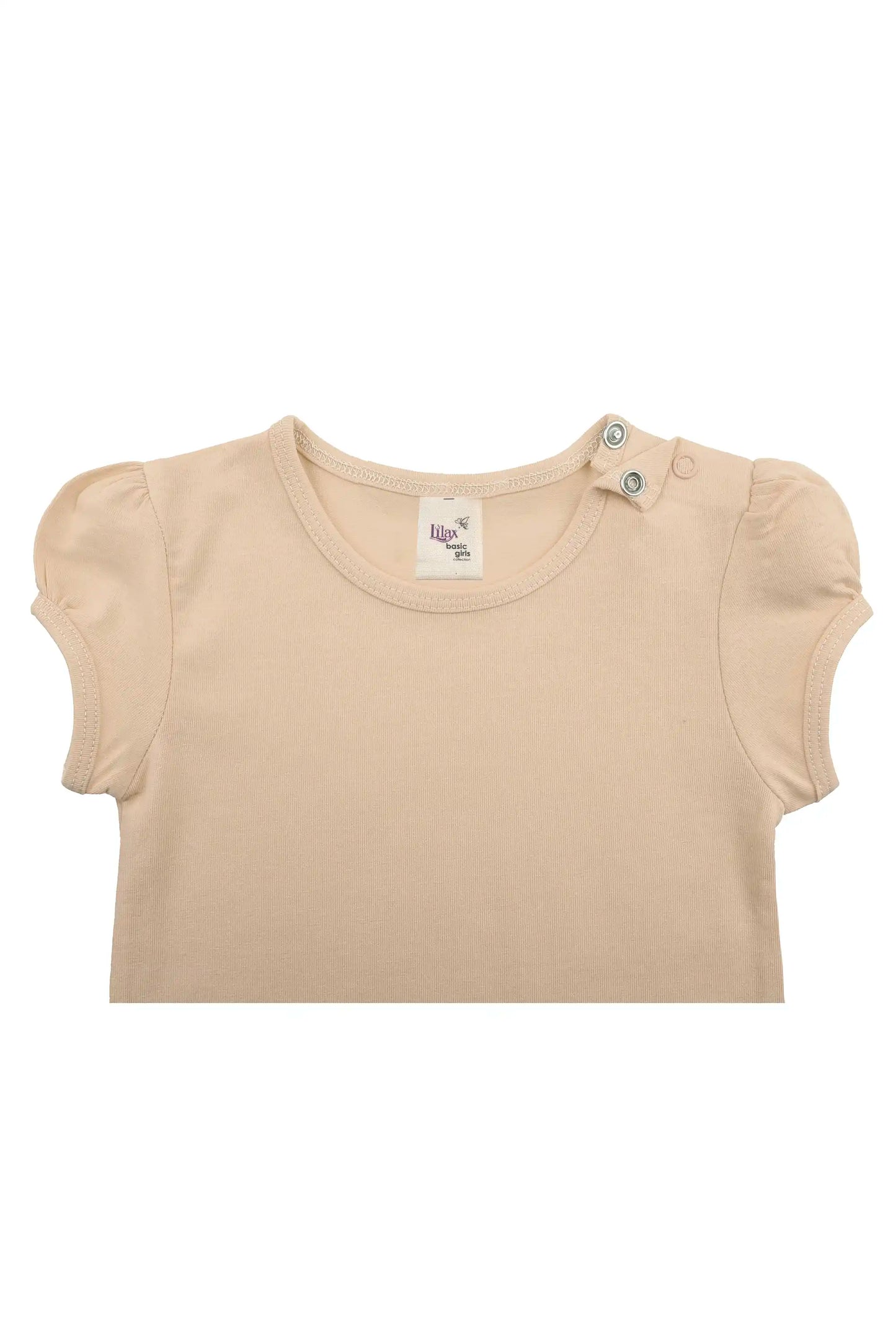 Baby Girls' Basic T-Shirt Short Sleeve Crewneck Tee