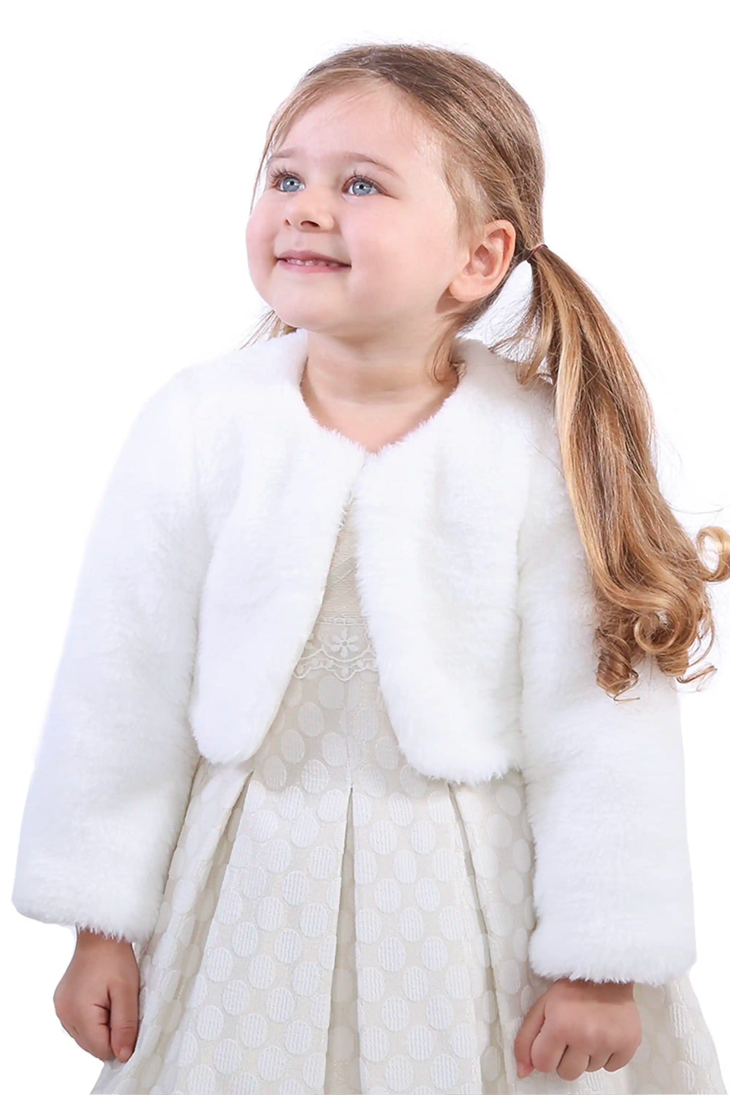Girls' Bolero Cozy Faux Fur Jacket Shrug