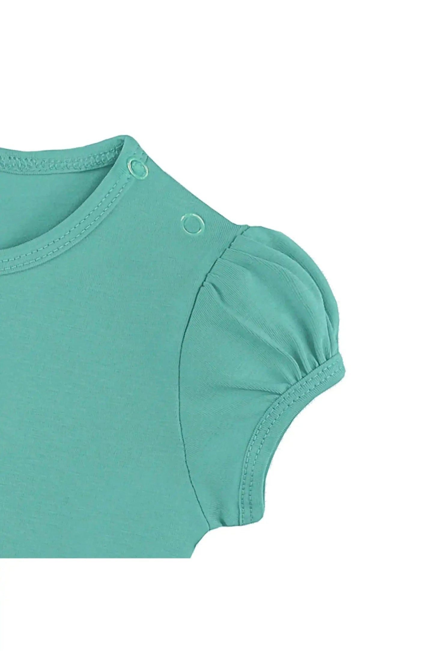 Baby Girls' Basic T-Shirt Short Sleeve Crewneck Tee