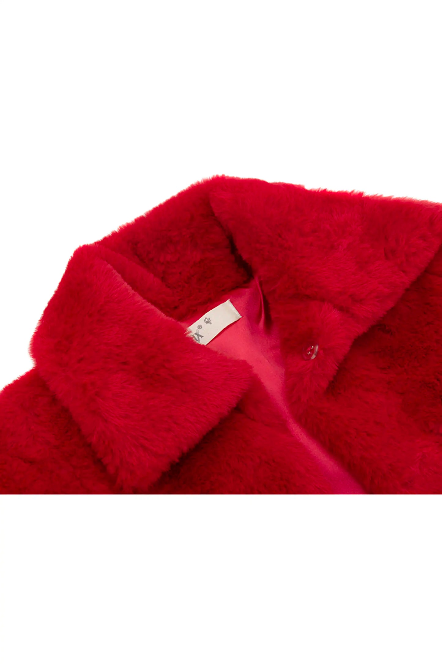 Girls Faux Fur Shrug Jacket Tied Ribbon Cozy Bolero