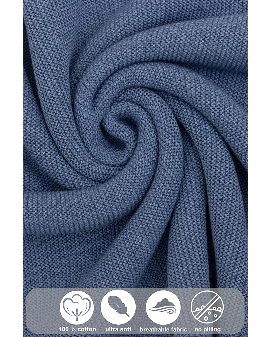 Baby Girl Cotton Knit Receiving Blanket