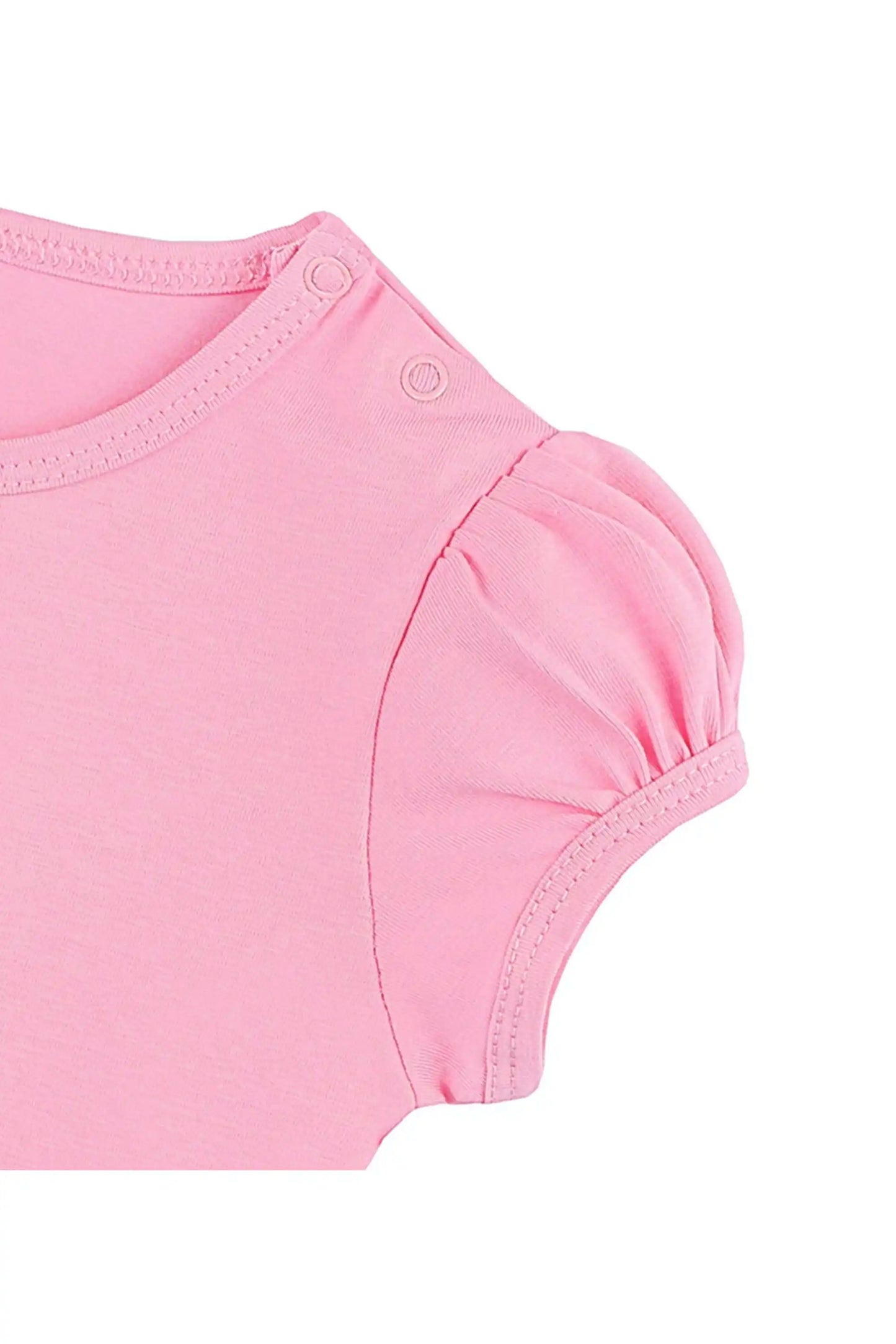 Baby Girls' Basic T-Shirt Short Sleeve Crewneck Tee