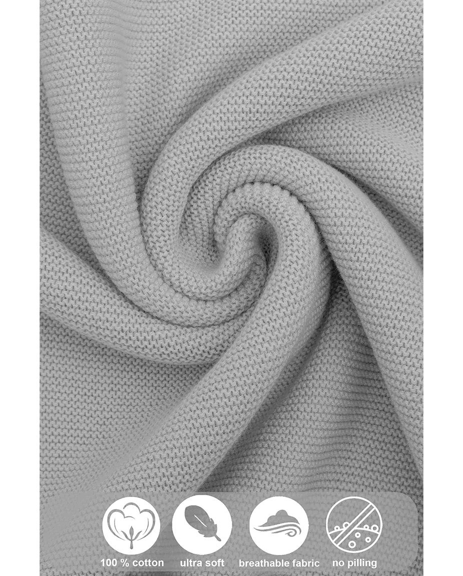 Baby Girl Cotton Knit Receiving Blanket