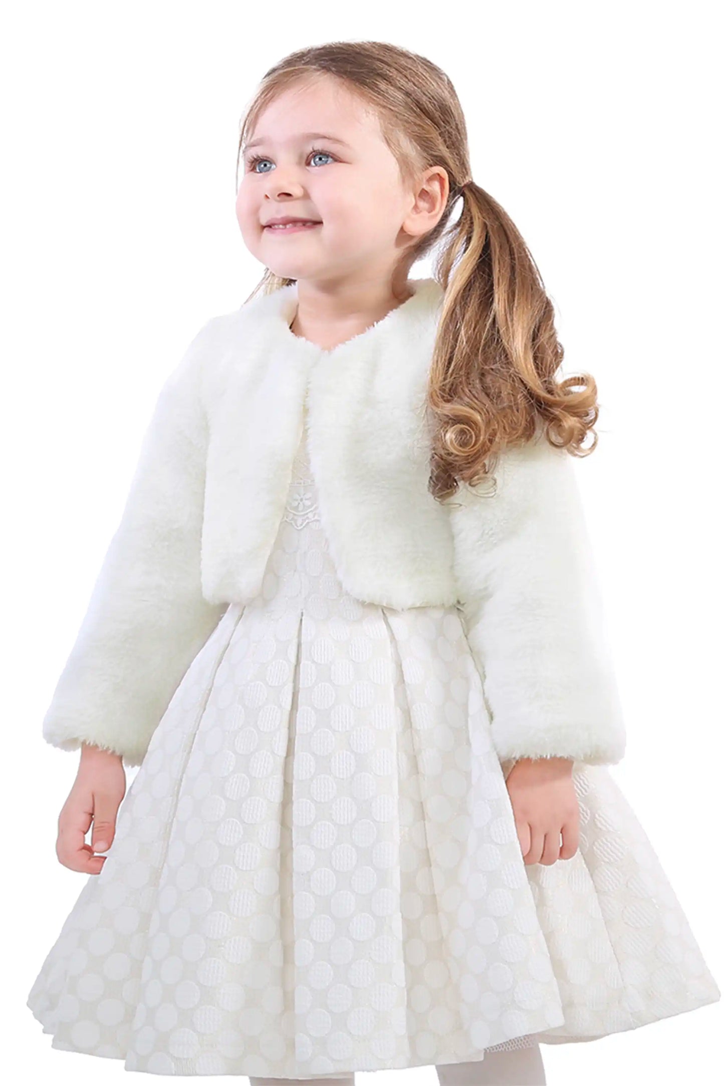 Girls' Bolero Cozy Faux Fur Jacket Shrug