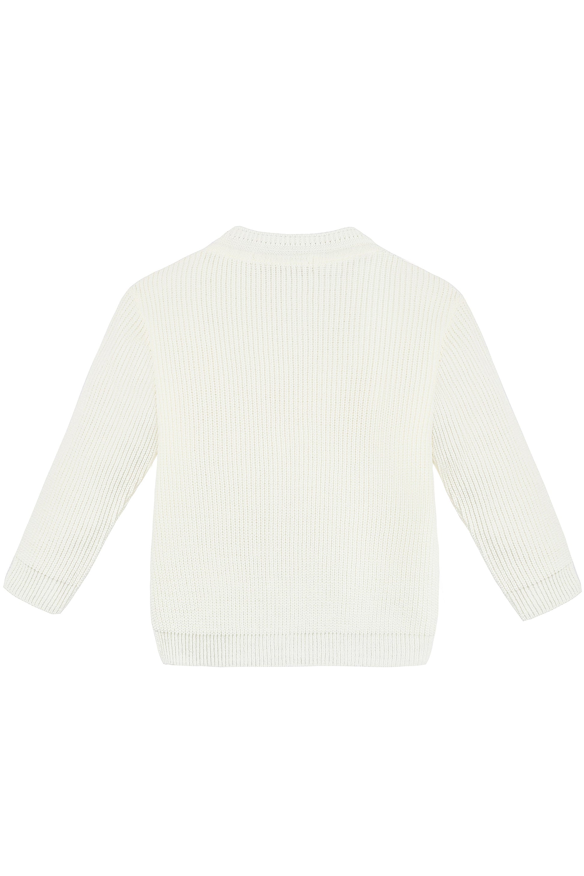 Boys' ribbed knit v-neck four buttoned cardigan; perfect for baby boy clothes & christmas gift ideas