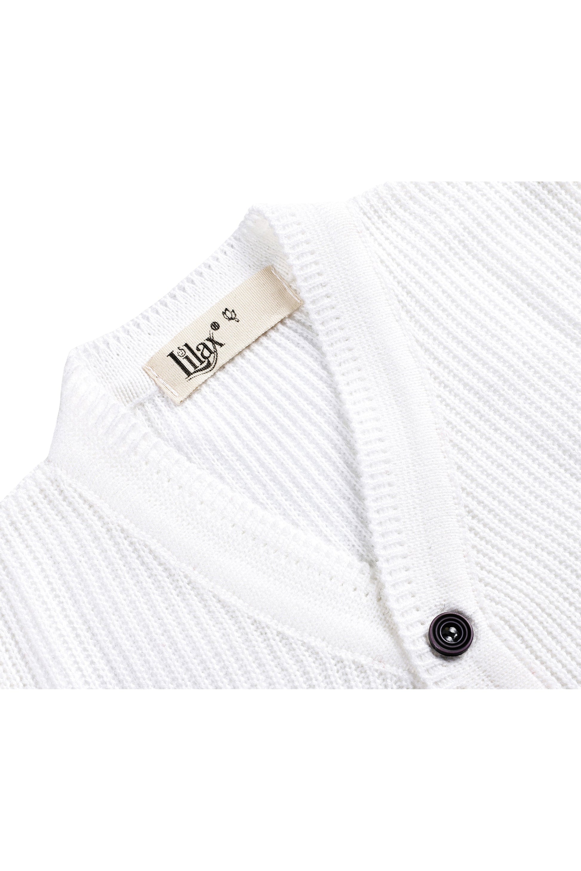 Boys' ribbed knit v-neck four buttoned cardigan; perfect for baby boy clothes & christmas gift ideas
