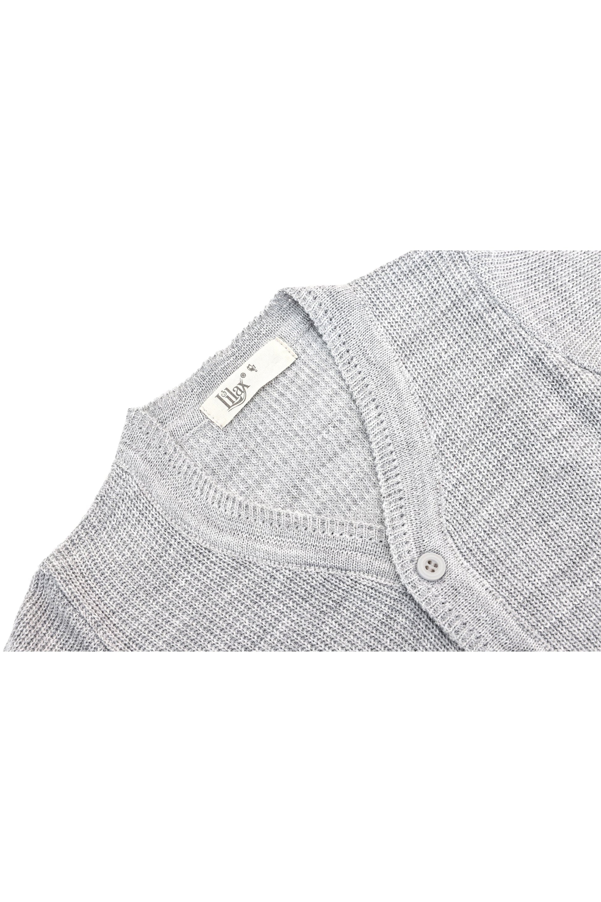 Boys' ribbed knit v-neck four buttoned cardigan; perfect for baby boy clothes & christmas gift ideas
