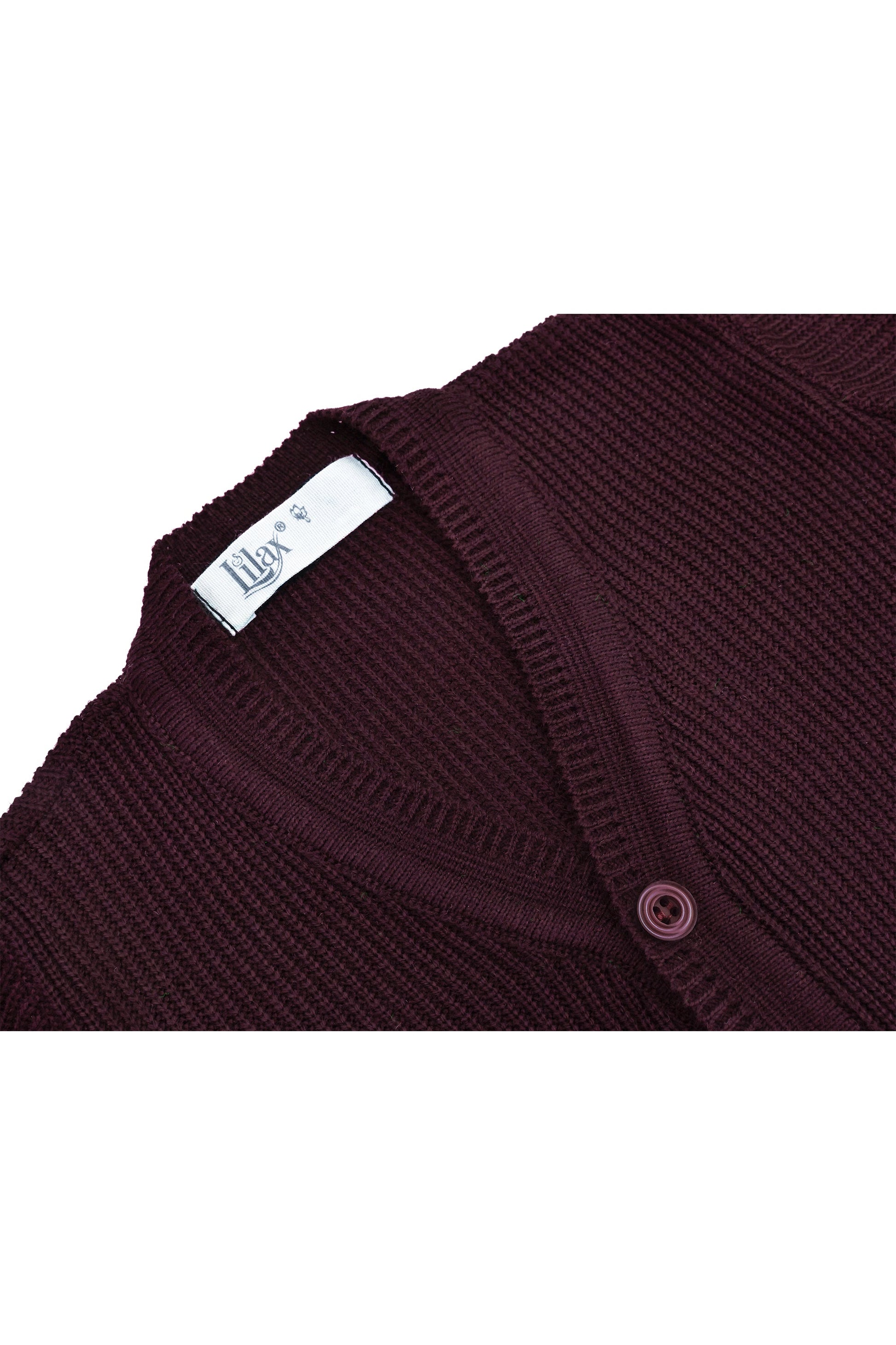 Boys' ribbed knit v-neck four buttoned cardigan; perfect for baby boy clothes & christmas gift ideas