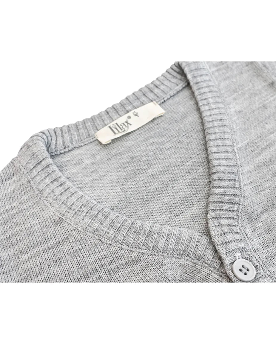 V-Neck Cardigan Sweater for Boys - Featuring Button Closure, Toddler to Youth