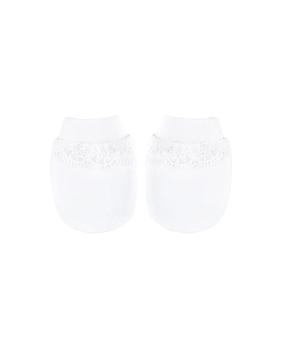 Jeweled Crown Layette Gift Set for Baby Girls: 3 Pieces