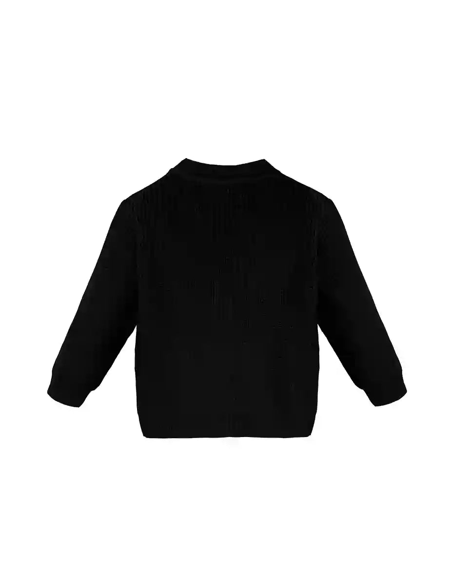Little Boys Basic Long Sleeve V-Neck Classic Knit Cardigan Sweater