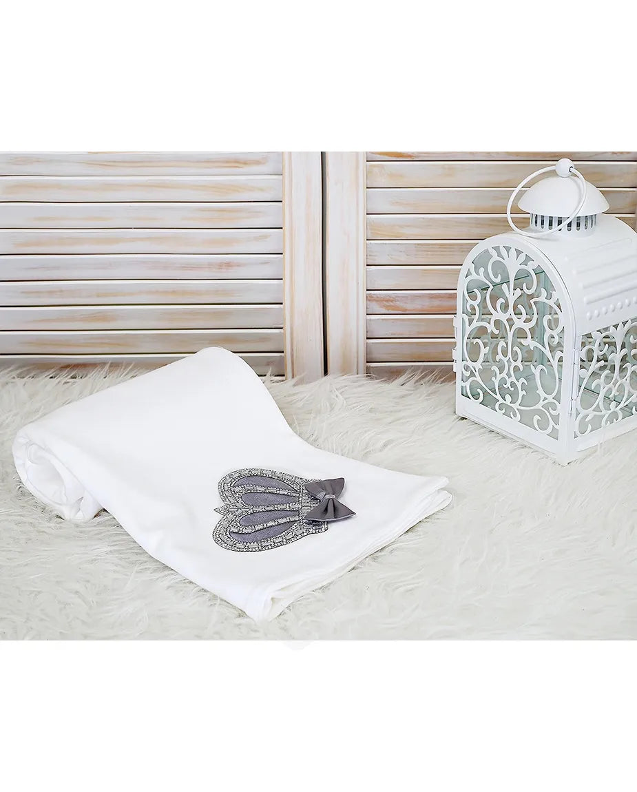 Soft Cotton Swaddle Receiving Blanket for Newborn Baby Boy's Crown Jewels 34 X 30
