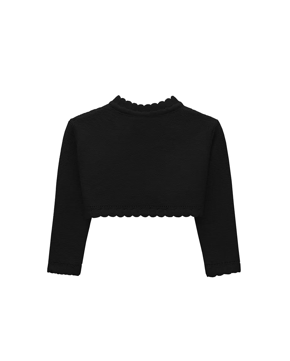 Girls' Long Sleeve Knit Button Closure Bolero Shrug