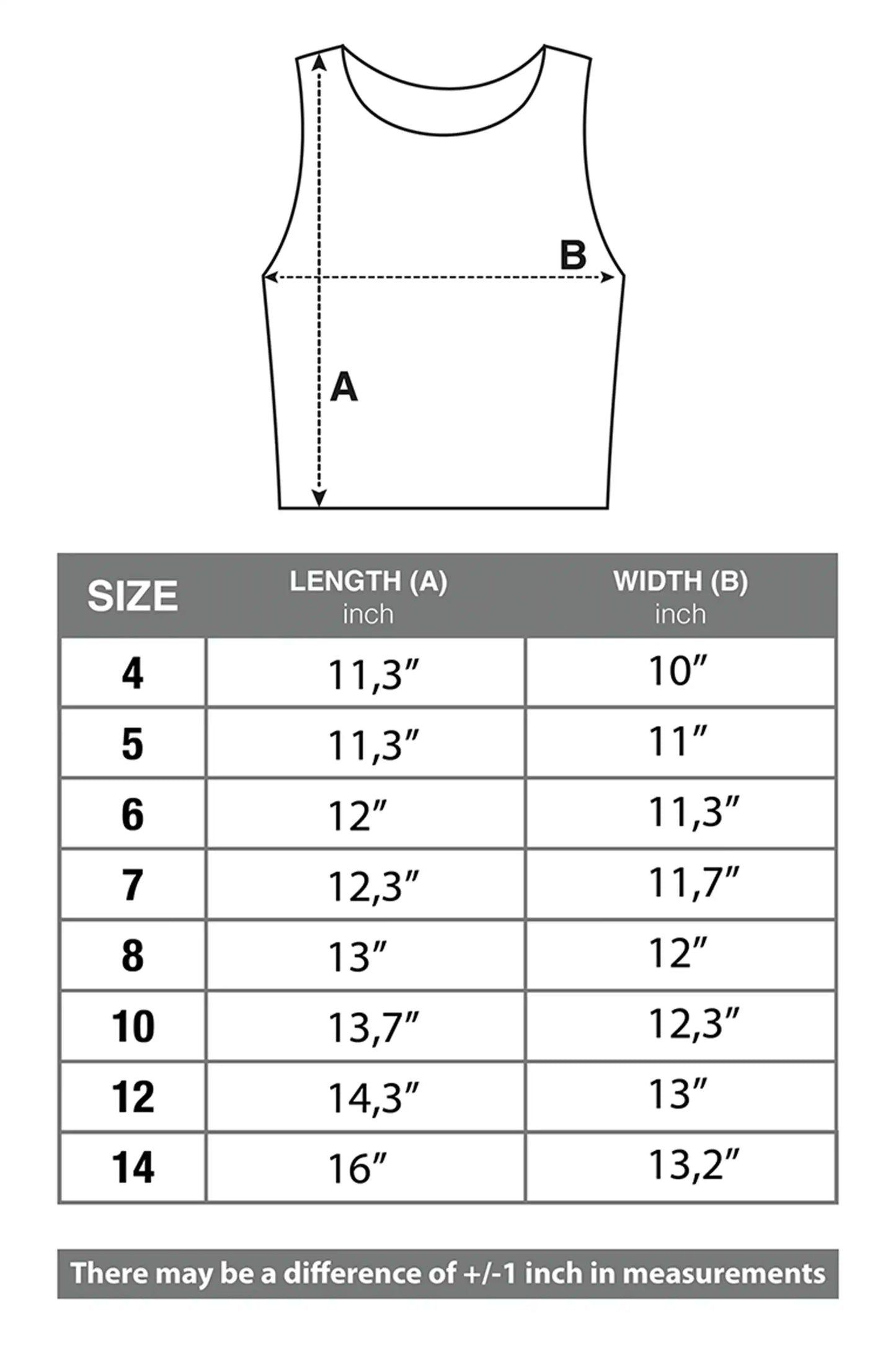 Girls' Double Lined Sleeveless Basic Crop Tank Top