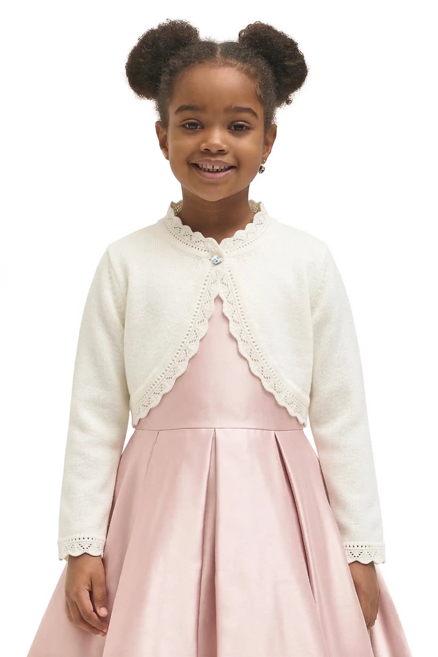 Baby Knit Button Detailed Bolero Cardigan