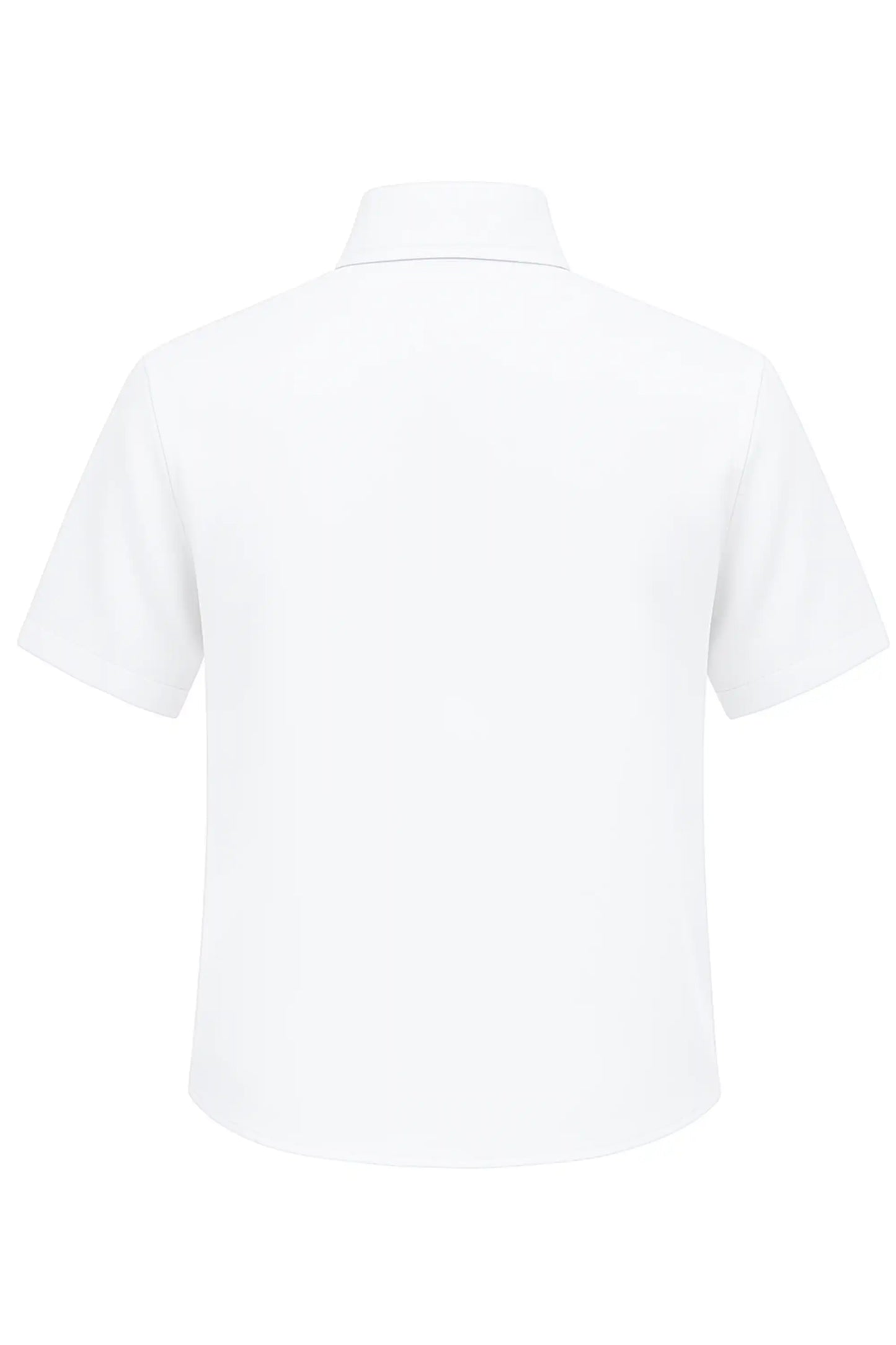 Boys Classic Short Sleeve Button Down Casual Solid Dress Shirt