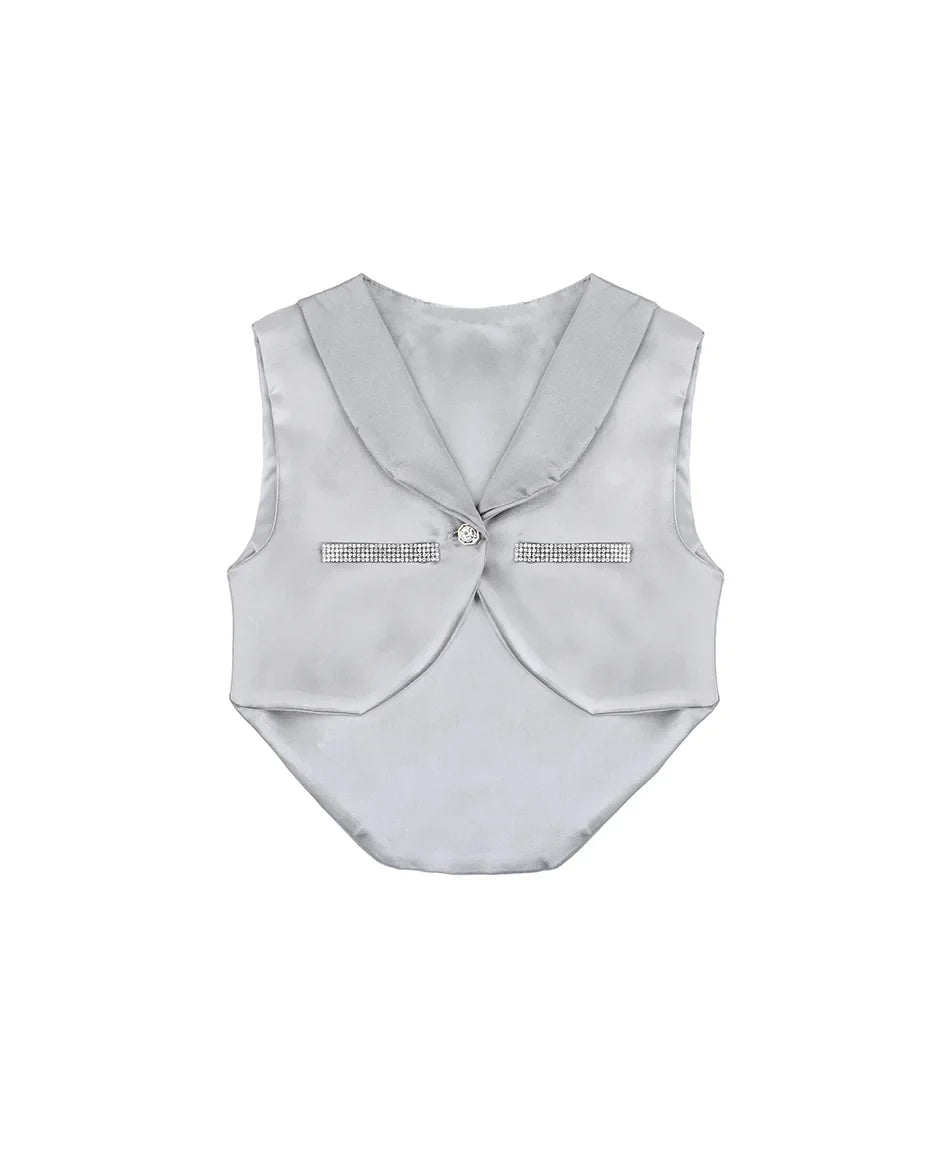 Regal and Handsome: 5-Piece Layette Gift Set with Jeweled Crown Tuxedo for Baby Boys (0-3 Months)