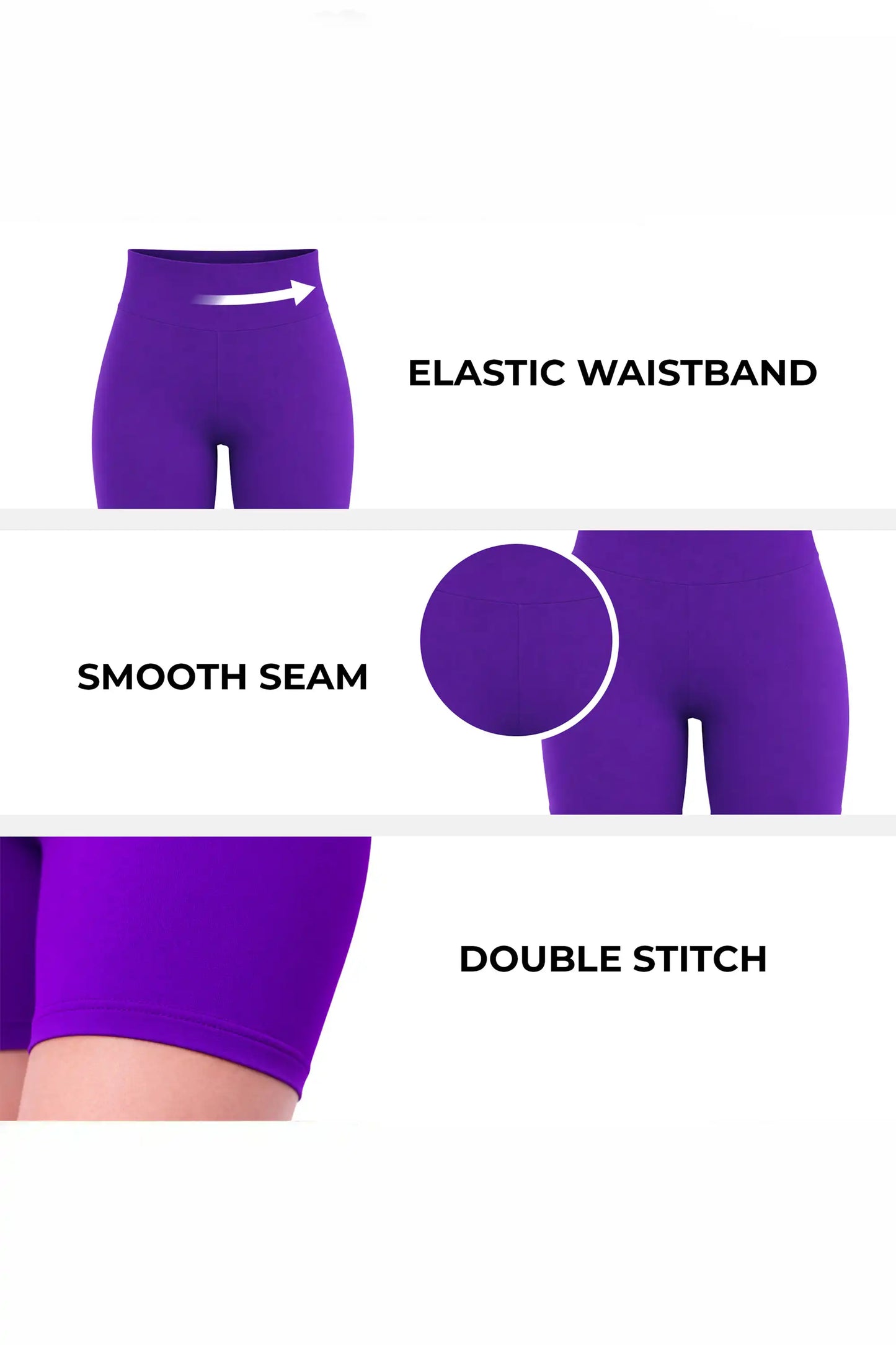 Girls High Waist Biker Shorts — Premium Soft 4-Way Stretch Yoga & Dance Athletic Shorts