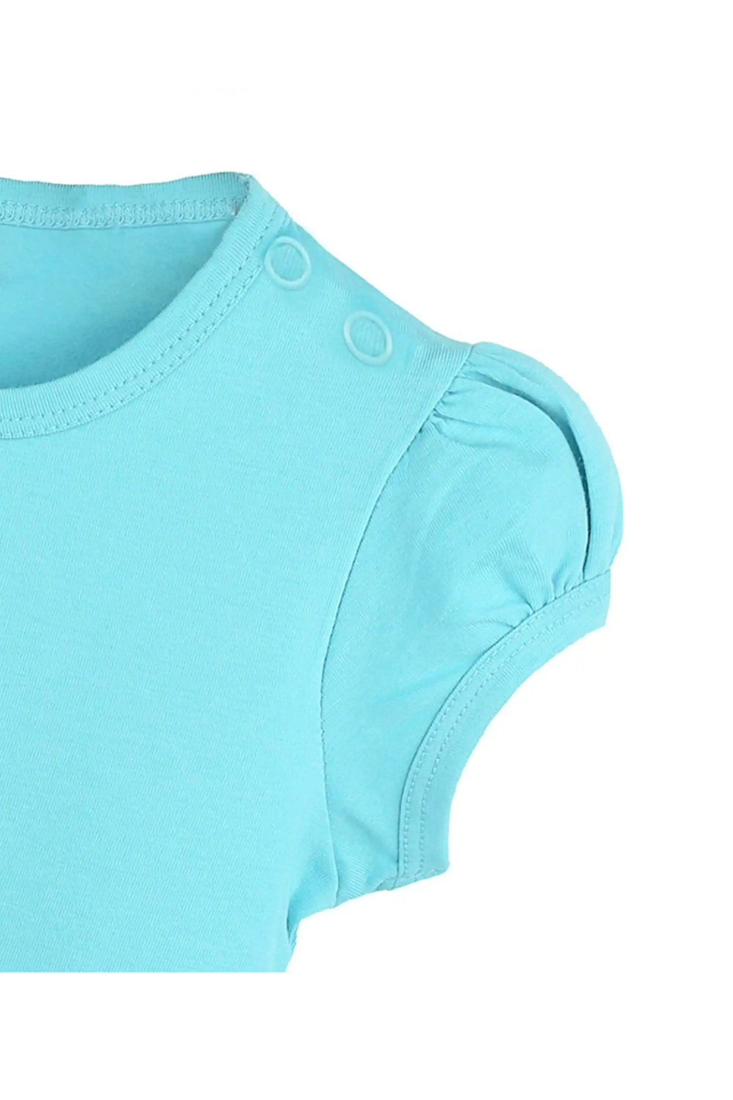 Baby Girls' Basic T-Shirt Short Sleeve Crewneck Tee